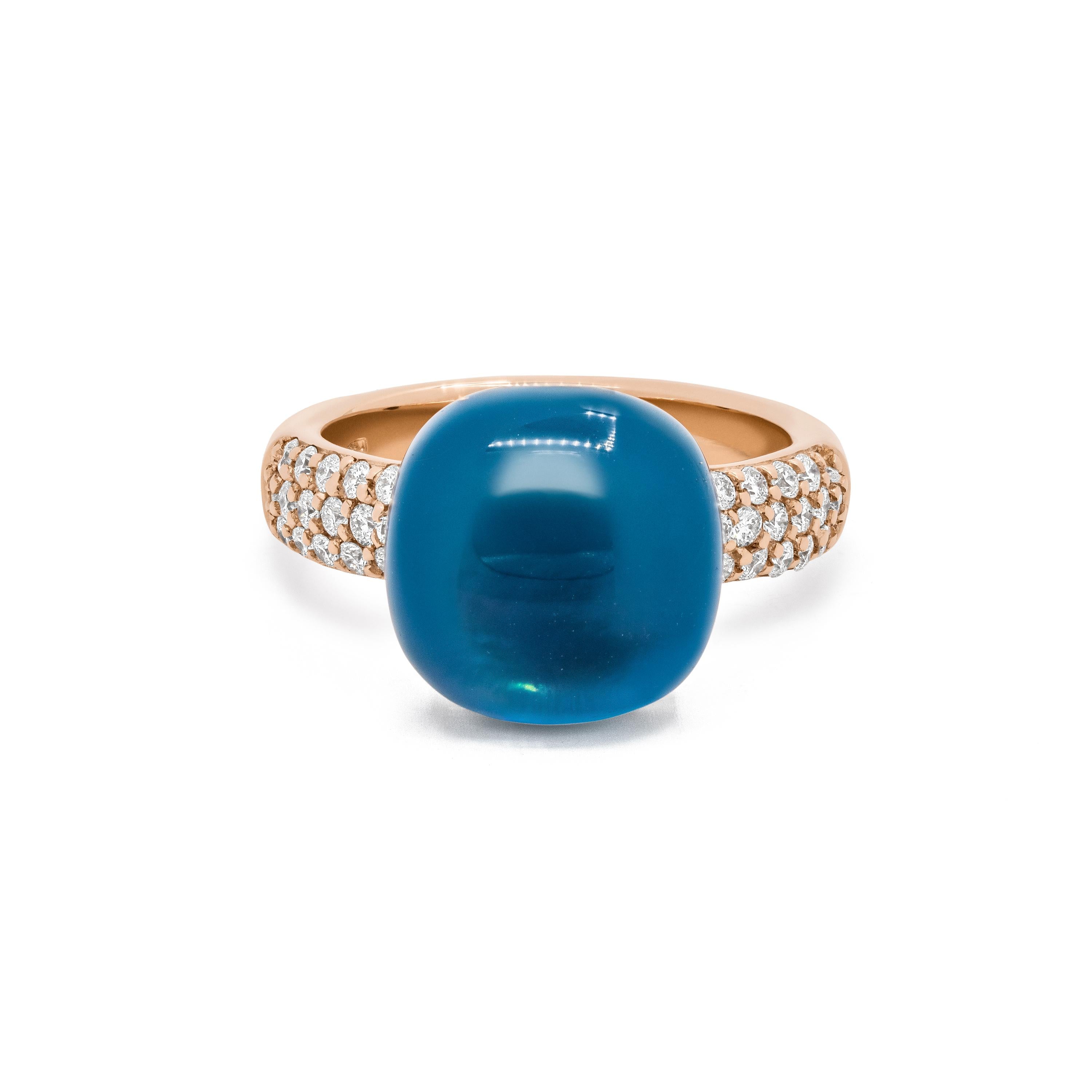 Bigli Ring Mini Sweety | London blue Topas | 20R128RLOBMPDIA