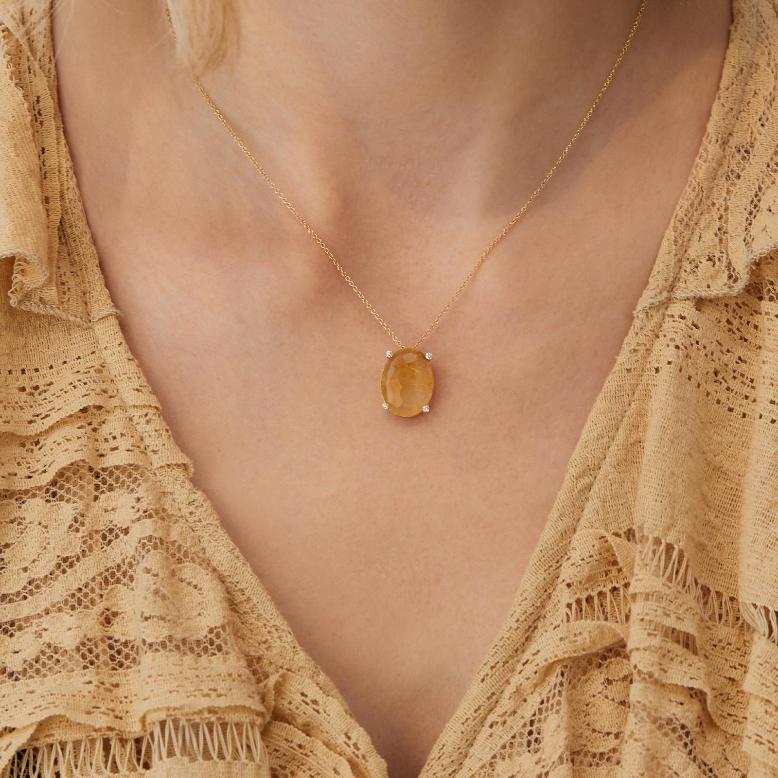 Nani's necklace Ipanema, yellow gold, CS15-576