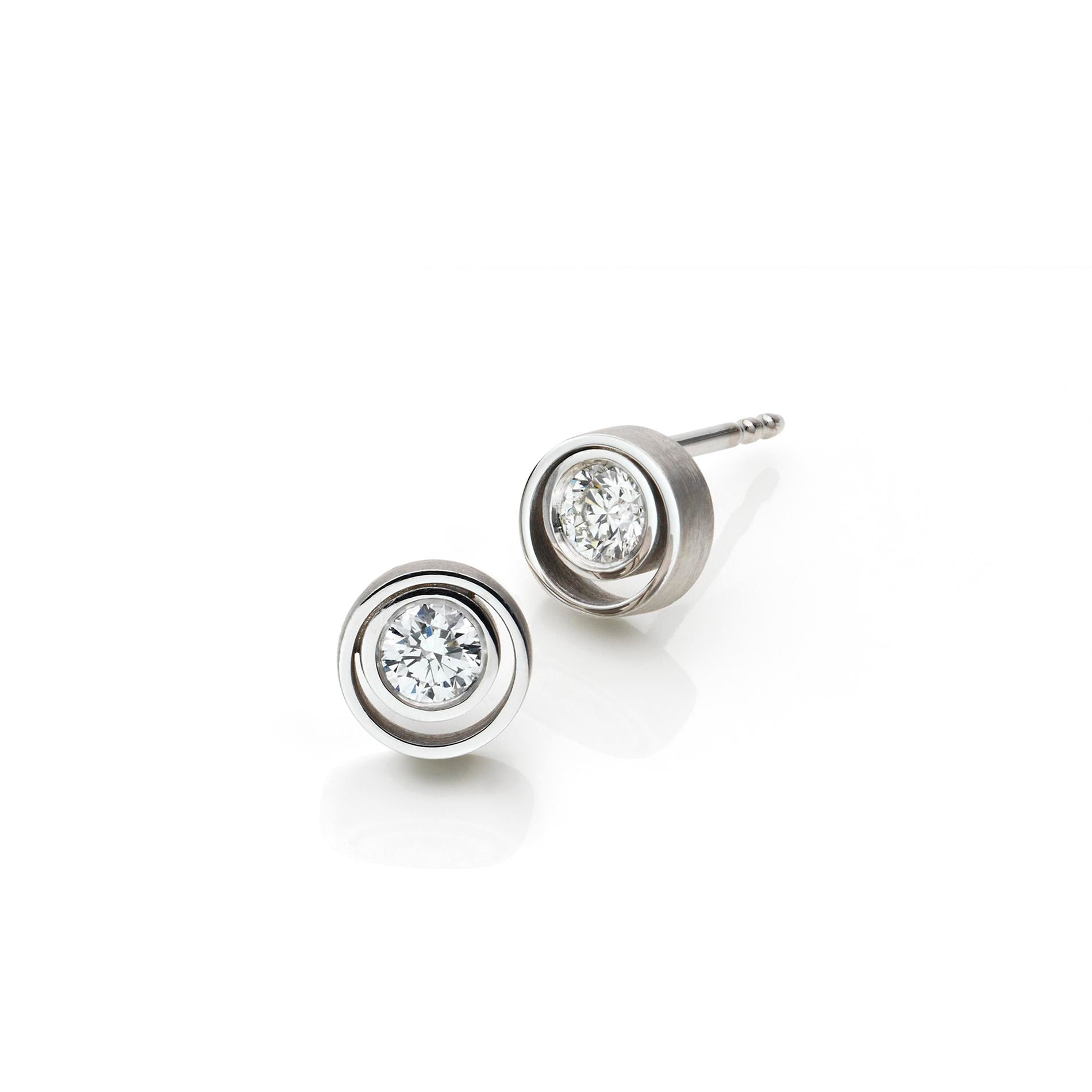 Schmuckwerk stud earrings diamond fever, platinum, SO604-PT