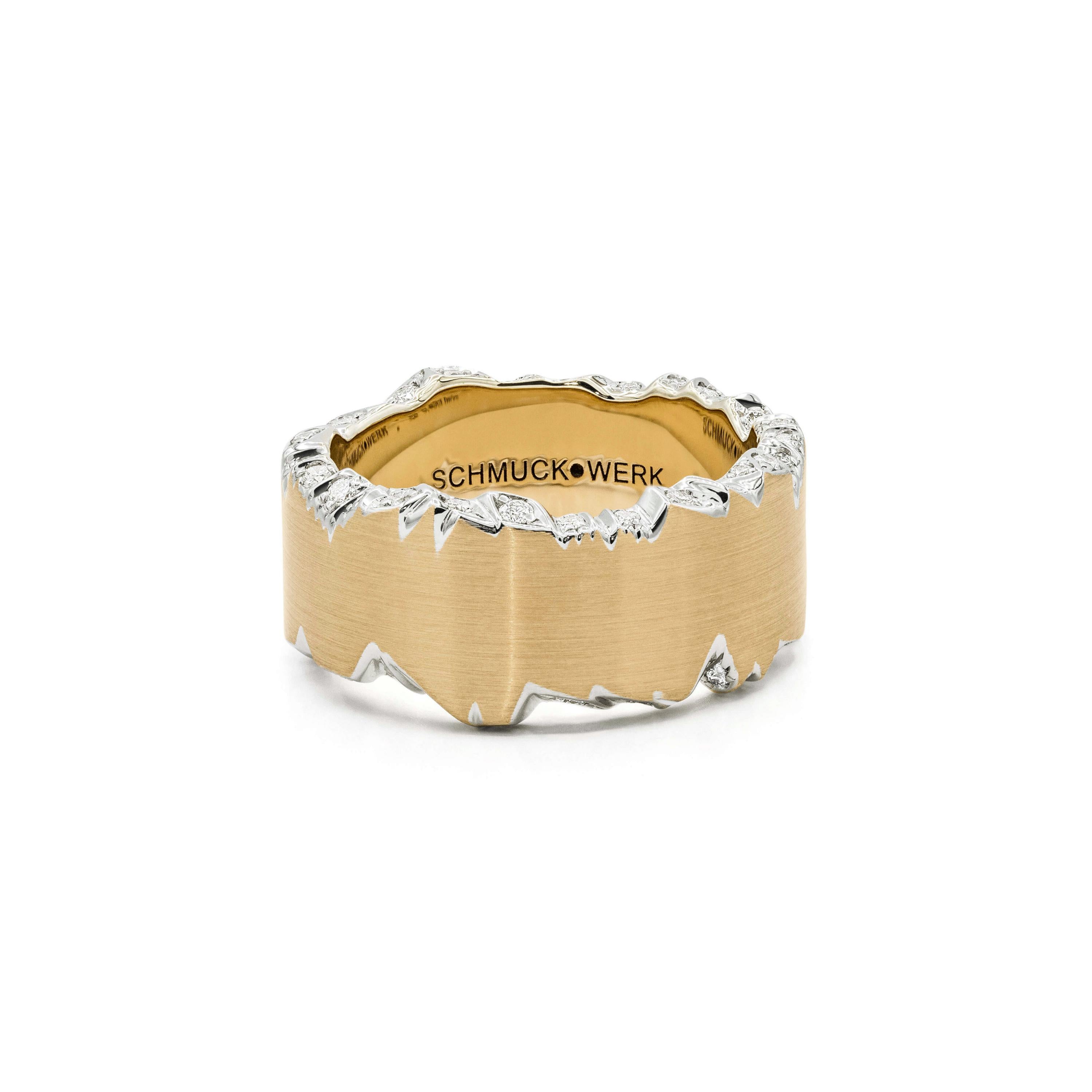 Schmuckwerk Ring Alpen, yellow gold, GR225-GG