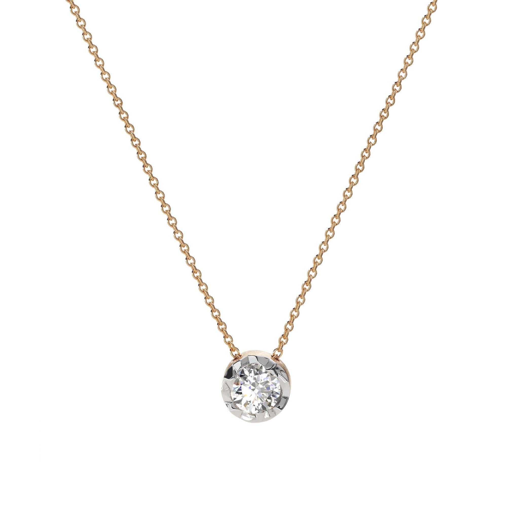 Schmuckwerk Solitaire-Collier Alpen | GH424-RG