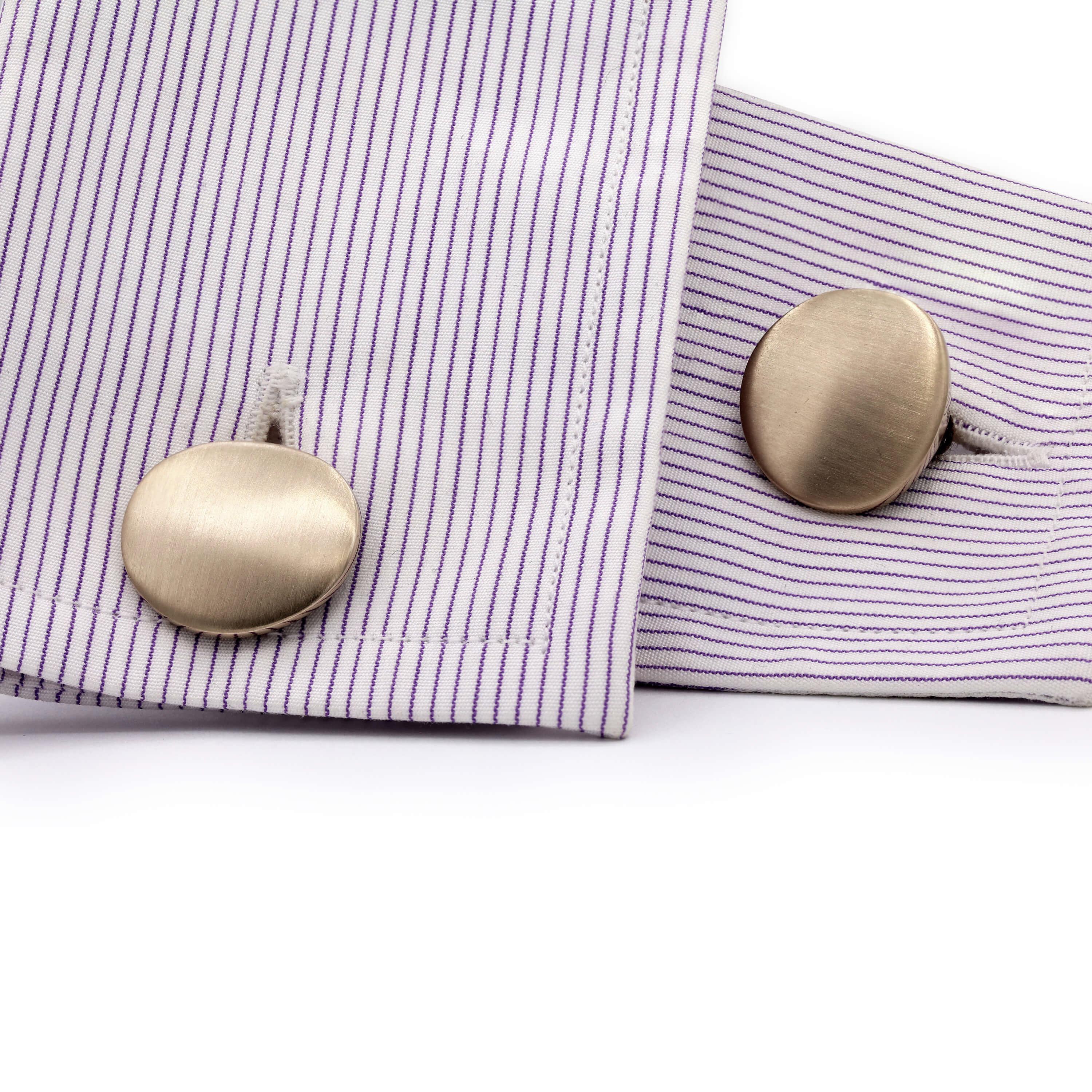 Ole Lynggaard cufflinks Signet white gold unrhodium plated, A1617-501