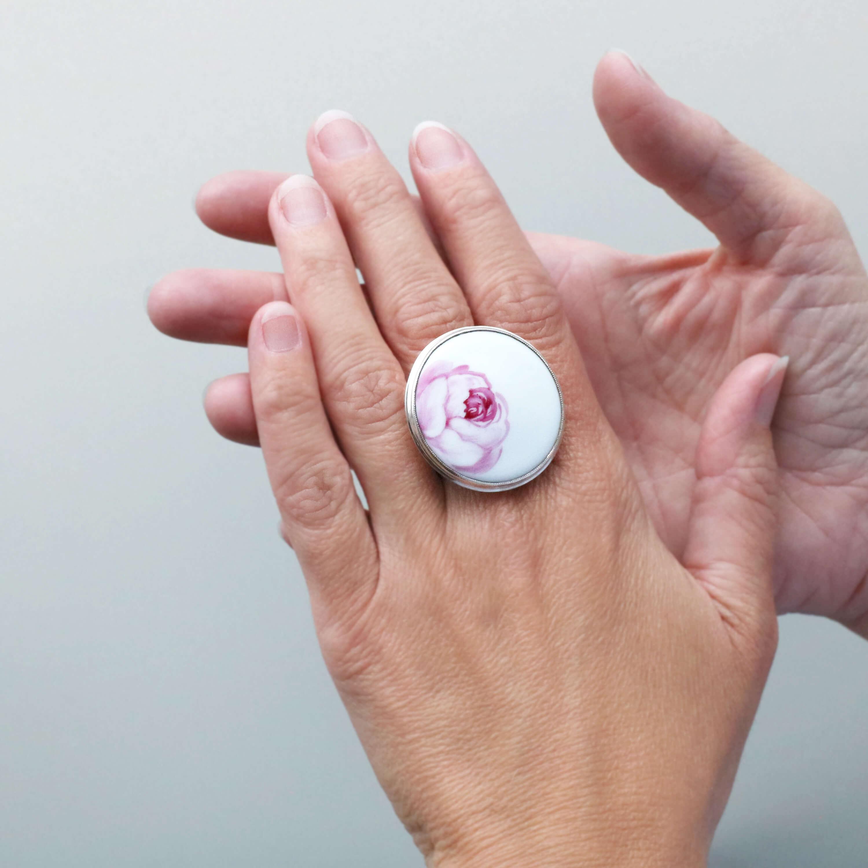 Materia Prima ring, purple rose, MP R033/30