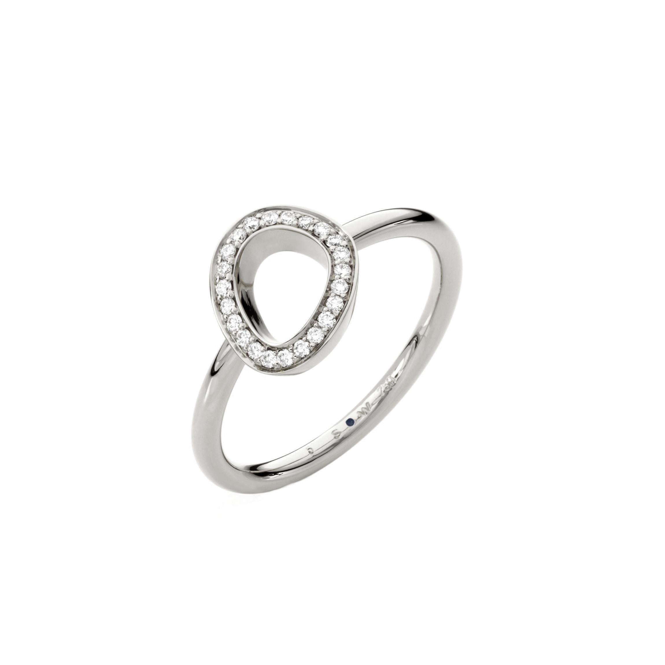 Schmuckwerk ring diamond fever, white gold, ER205-WG