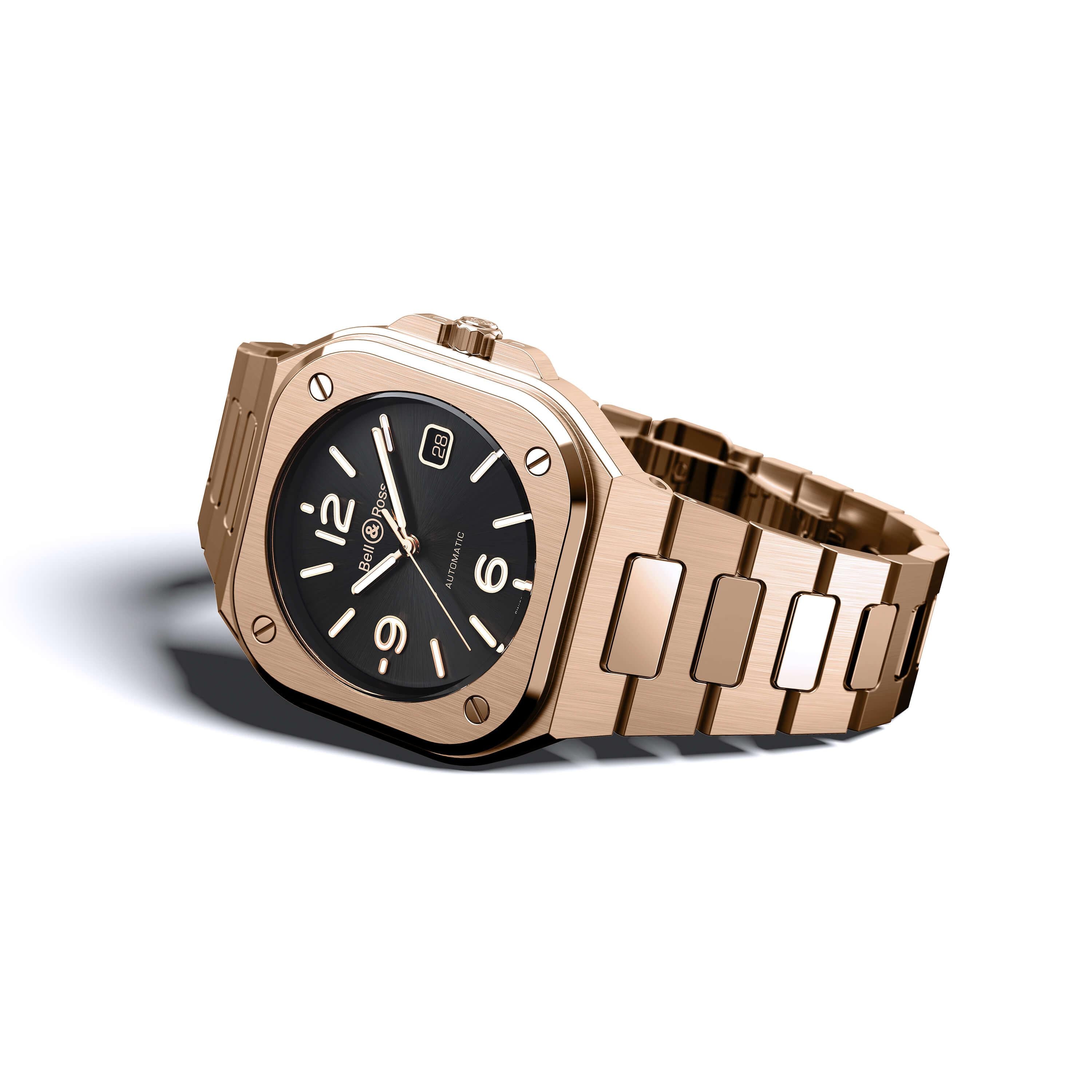 Bell & Ross Men's Watch Instruments BR05 Gold BR05A-BL-PG/SPG