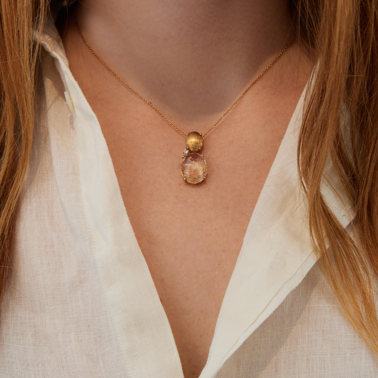 Nani's necklace Ipanema, yellow gold, CS16-515