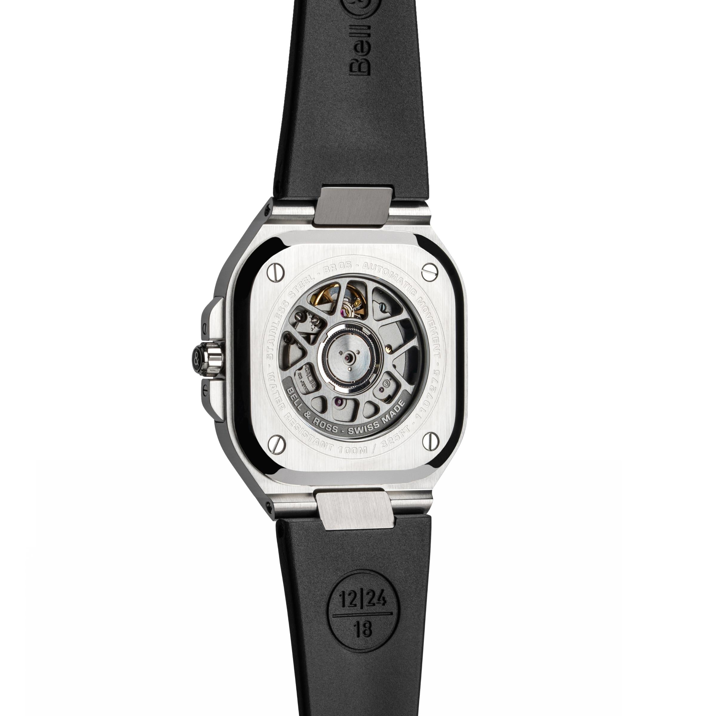 Bell & Ross Men's Watch Urban BR05 Black Steel BR05A-BL-ST/SRB