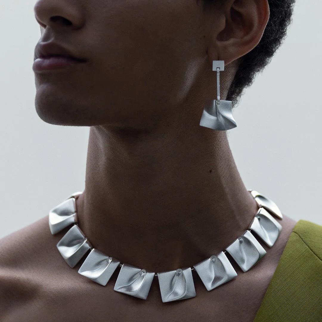 Lapponia necklace Planetoid Valleys, silver, 235101044