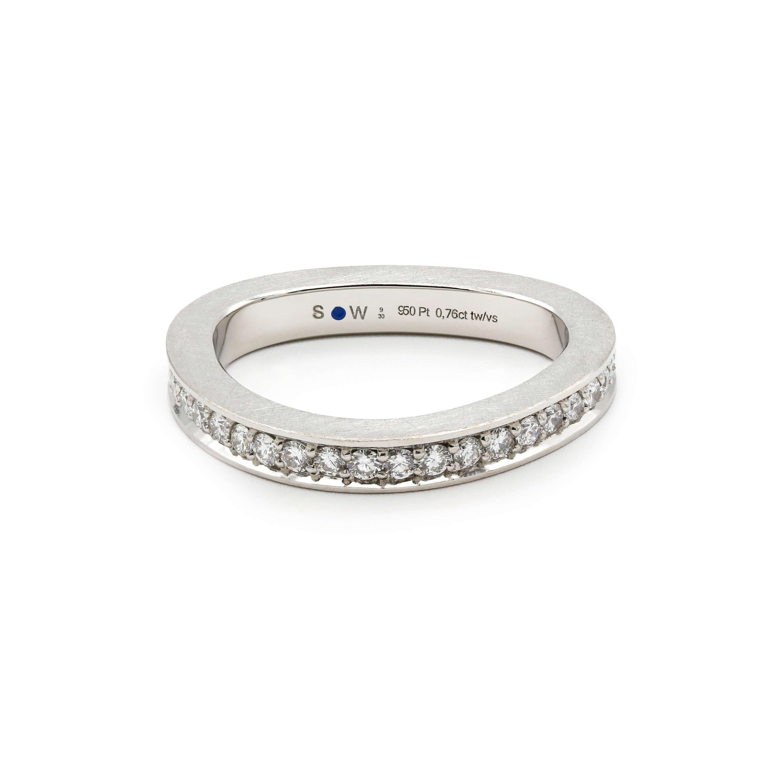 Schmuckwerk Memoire Ring Diamond Fever, platinum, ER305-PT