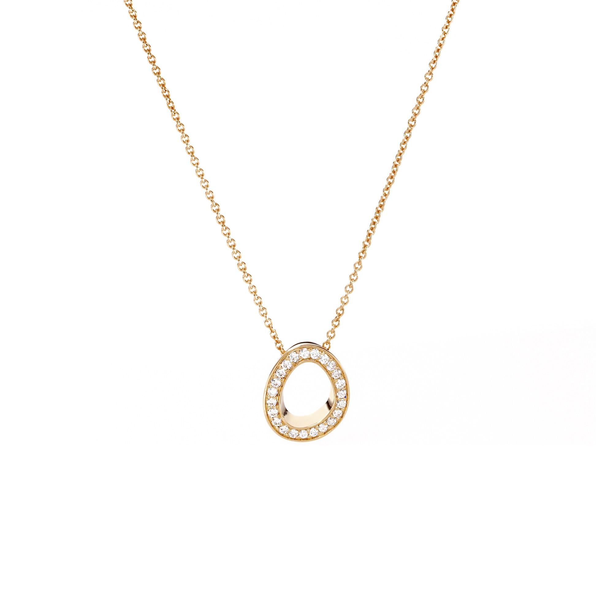 Schmuckwerk necklace diamond fever, red gold, EH205-RG