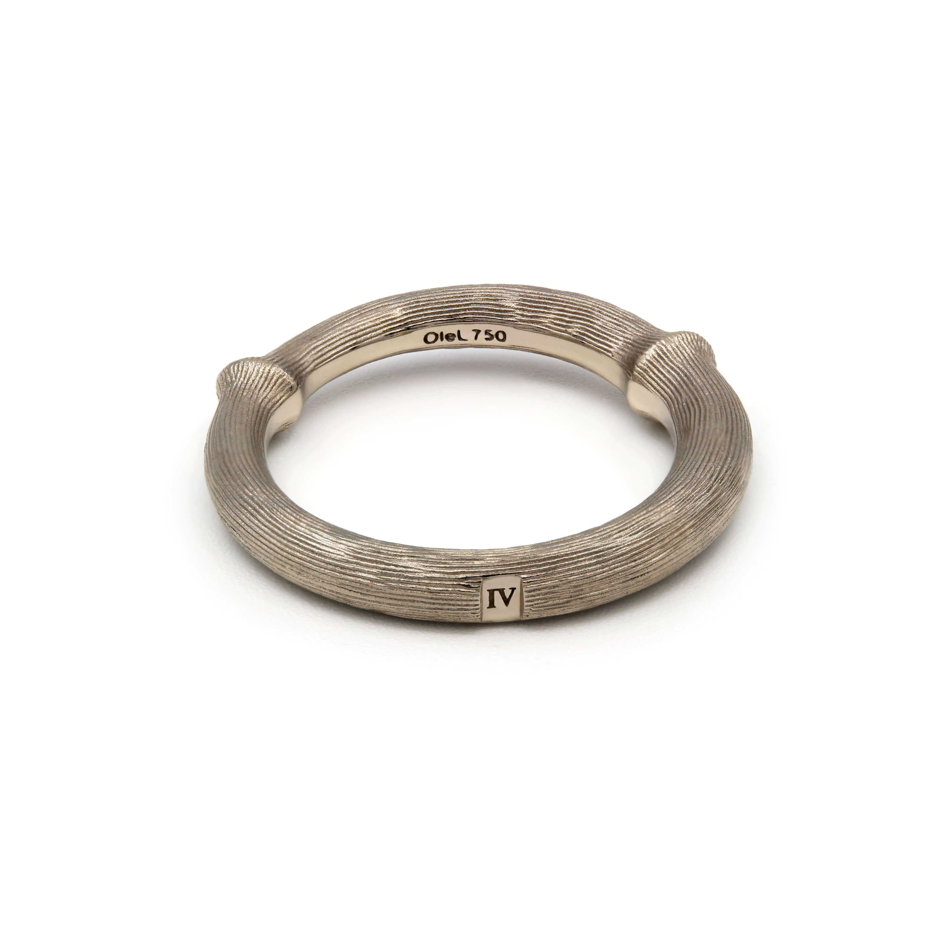 Ole Lynggaard Ring Nature #4 white gold unrhodium plated, A2683-503