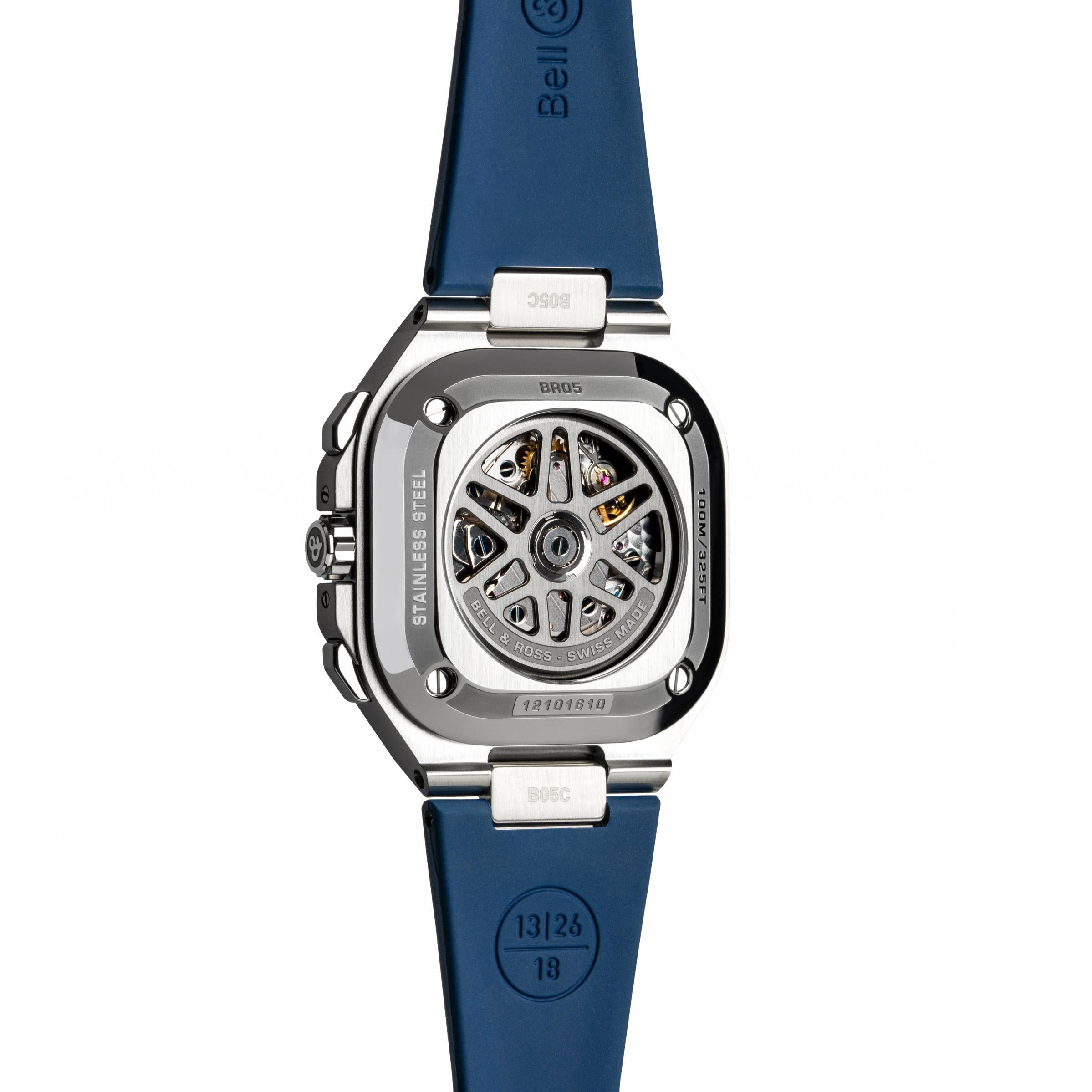 Bell & Ross Men's Watch Bell & Ross Men's Watch Instruments BR 05 Chrono Blue Steel BR05 BR05C-BU-ST/SRB