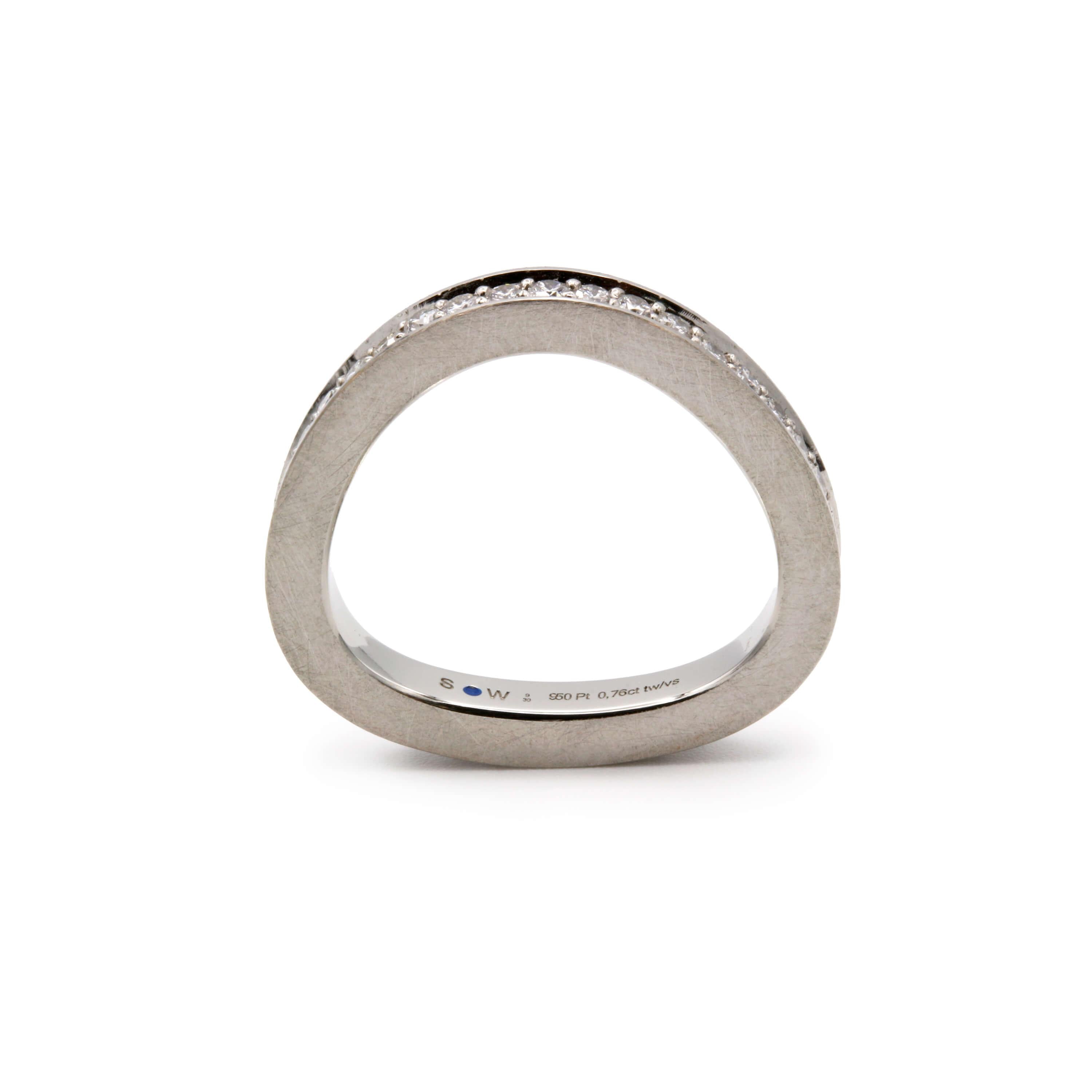 Schmuckwerk Memoire Ring Diamond Fever, platinum, ER305-PT