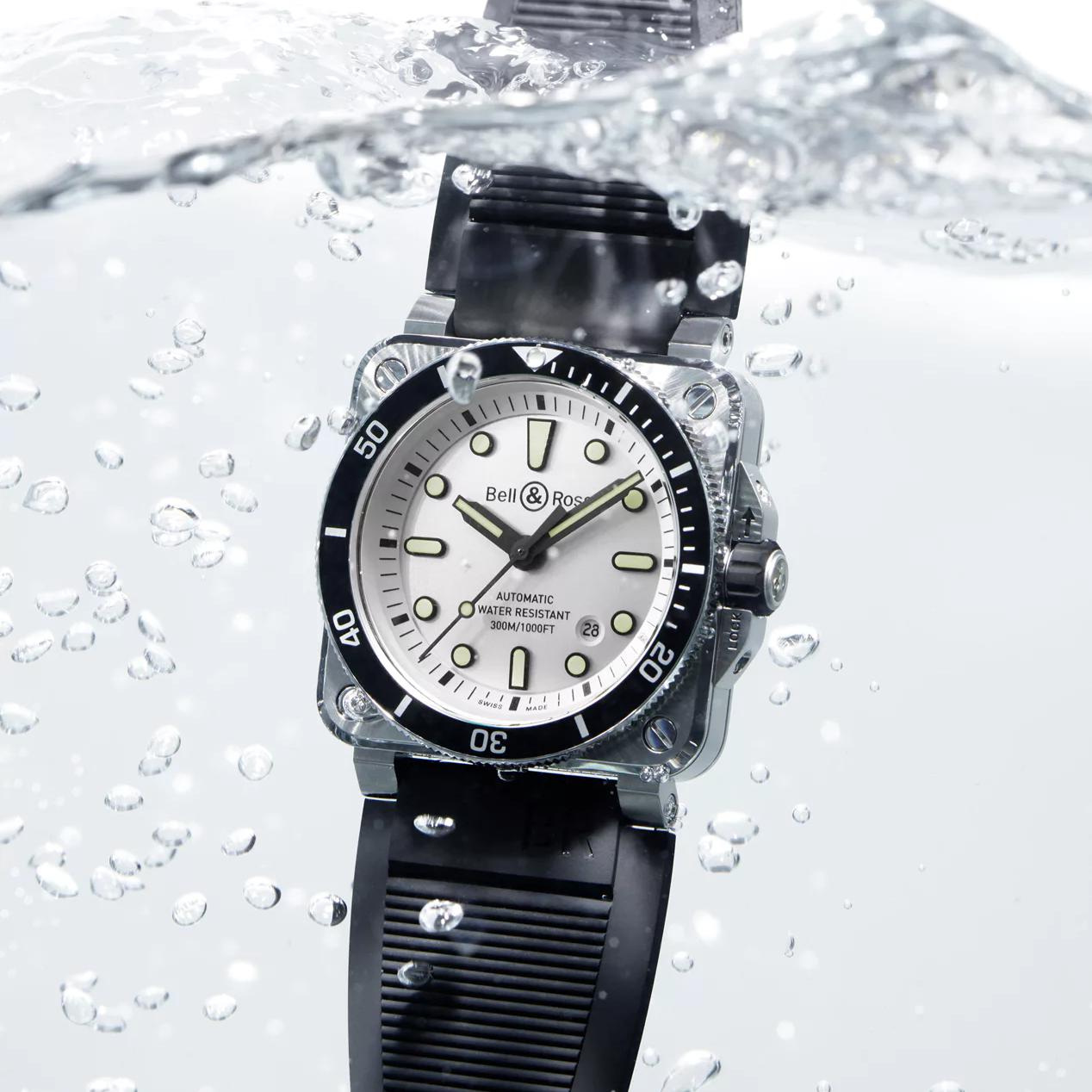 Bell & Ross Instruments BR 03-92 DIVER BR0392-D-WH-ST/SRB