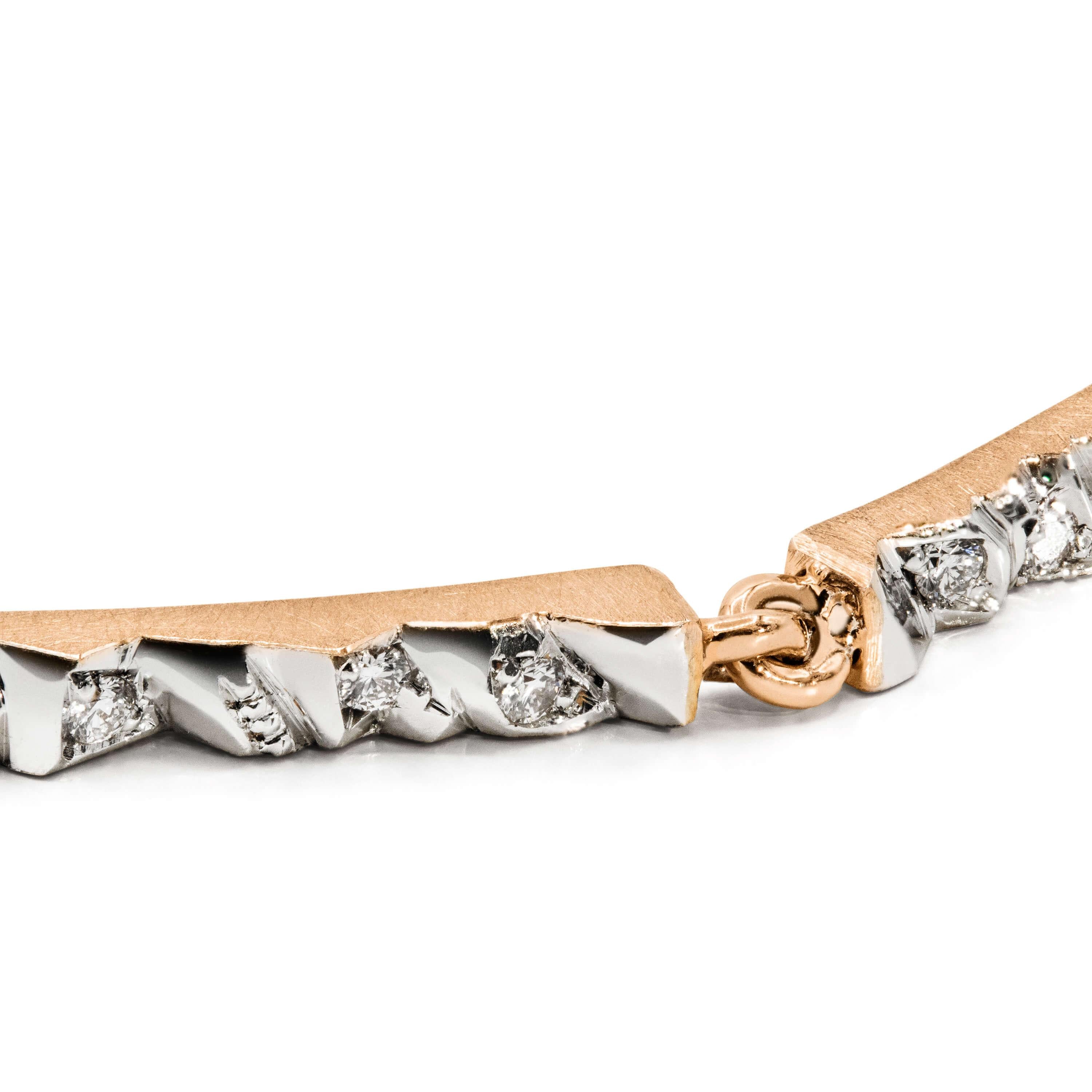 Schmuckwerk bracelet Alps, red gold, GA505-RG