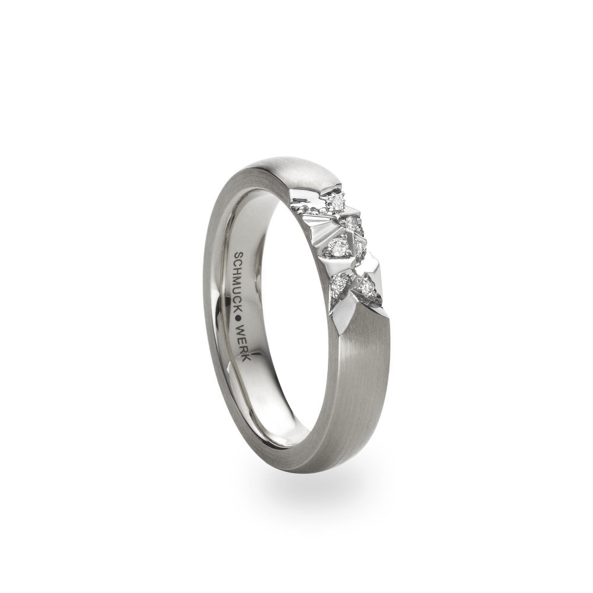 Schmuckwerk Ring Alpen, platinum, GR145-PT