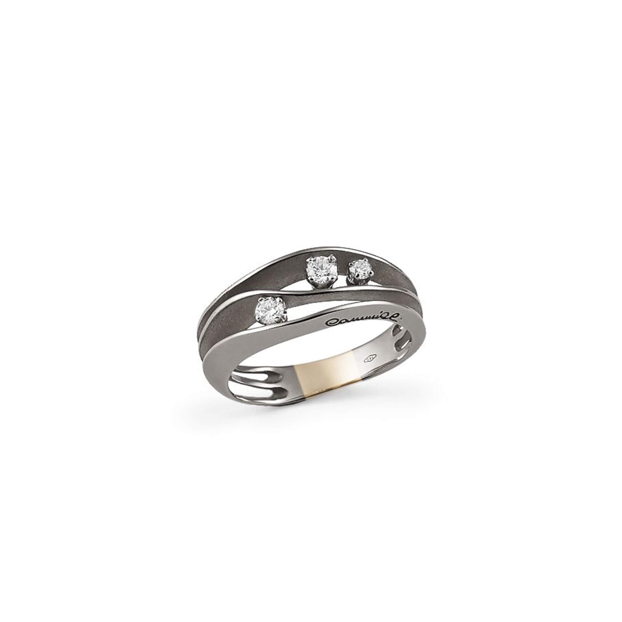 Cammilli Ring Dune | Black Lava | GAN2662E