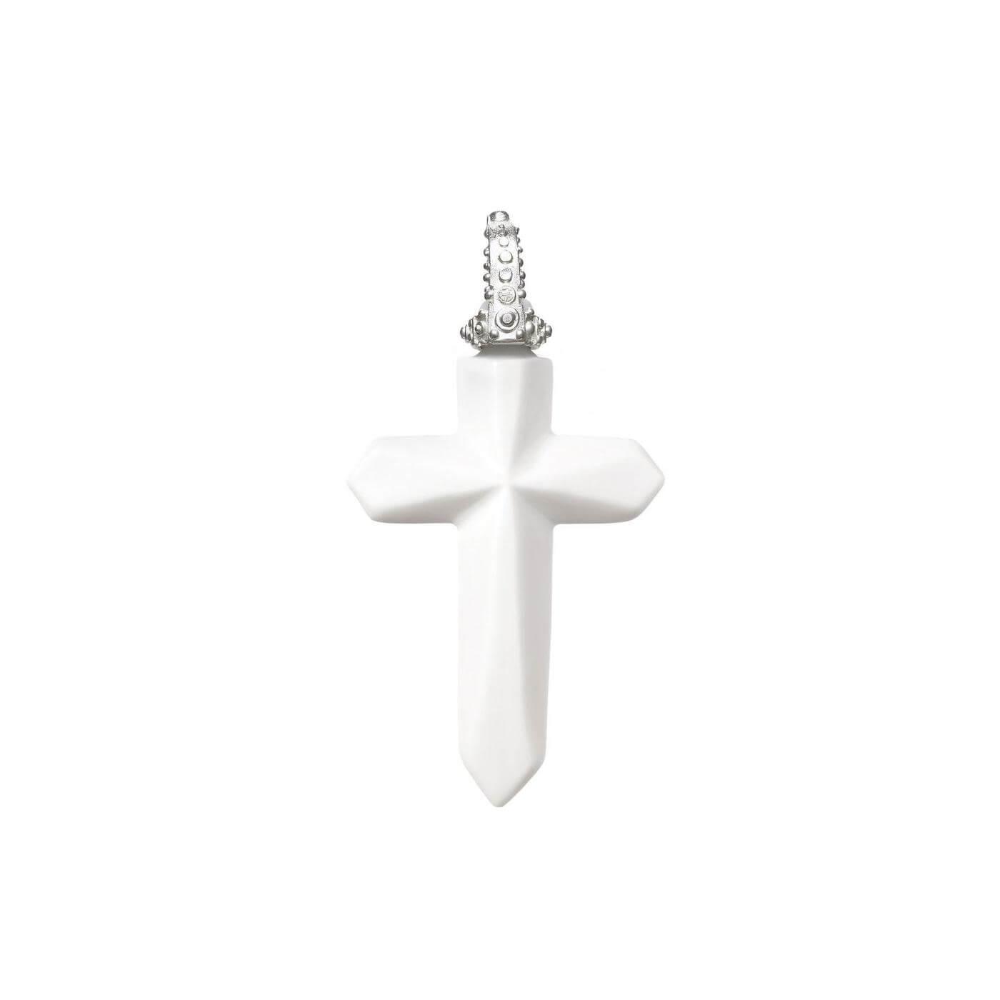 Nymphenburg pendant cross, white porcelain, 10019268
