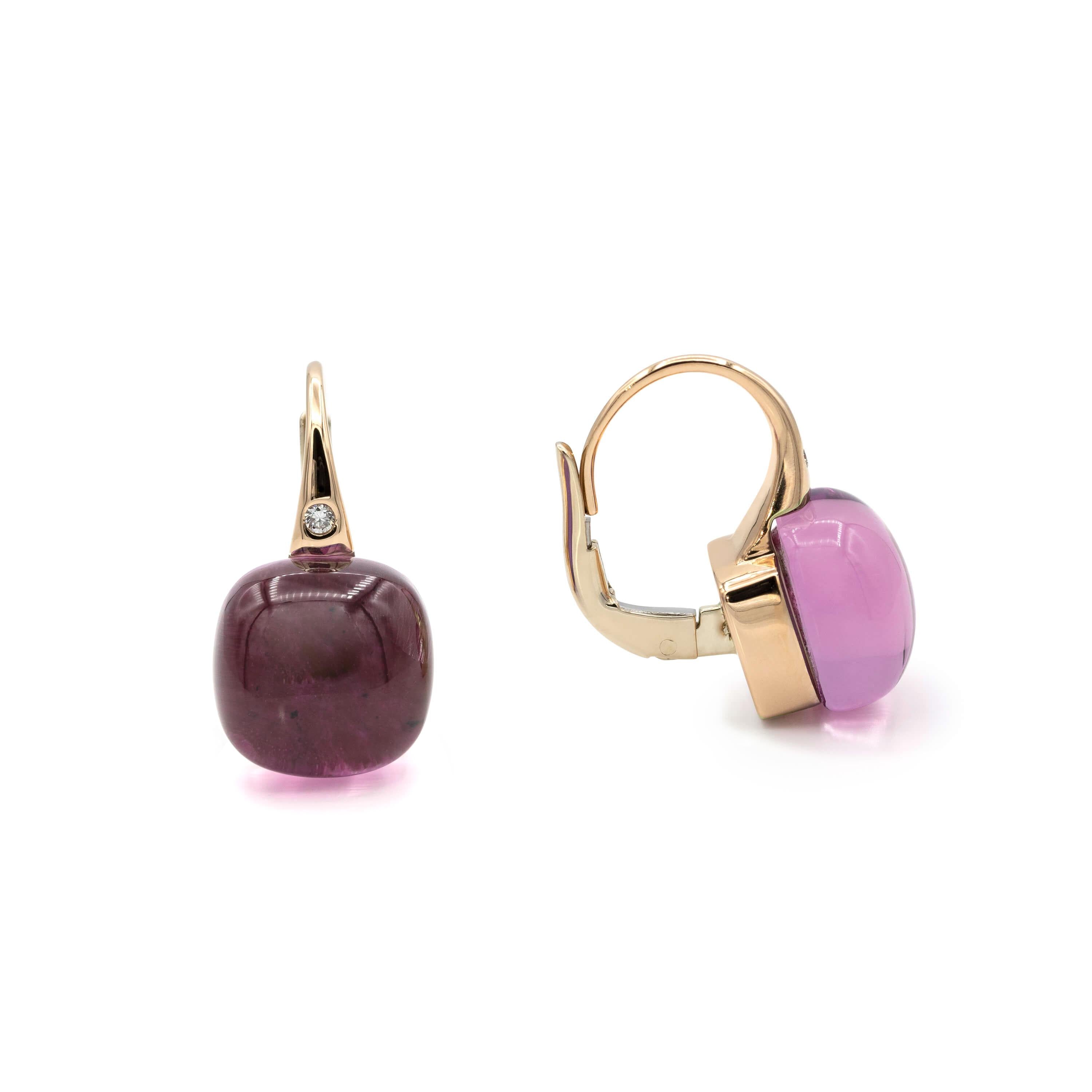 Bigli Earrings Mini Sweety, Amethyst Blush, 20O42RAMRUBMB