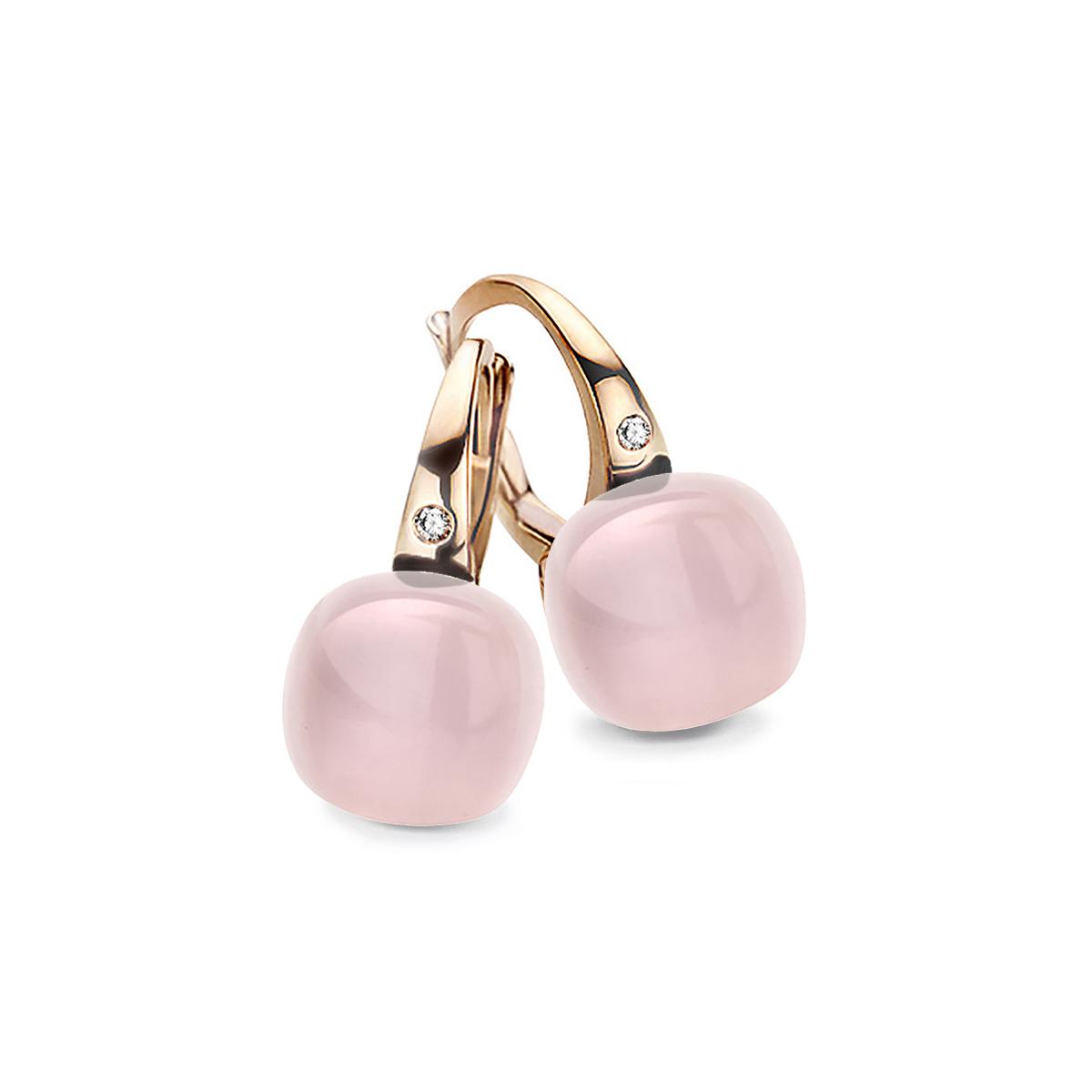 Bigli Earrings Mini Sweety, Pink Quartz So Lovely, 20O42RPQMP