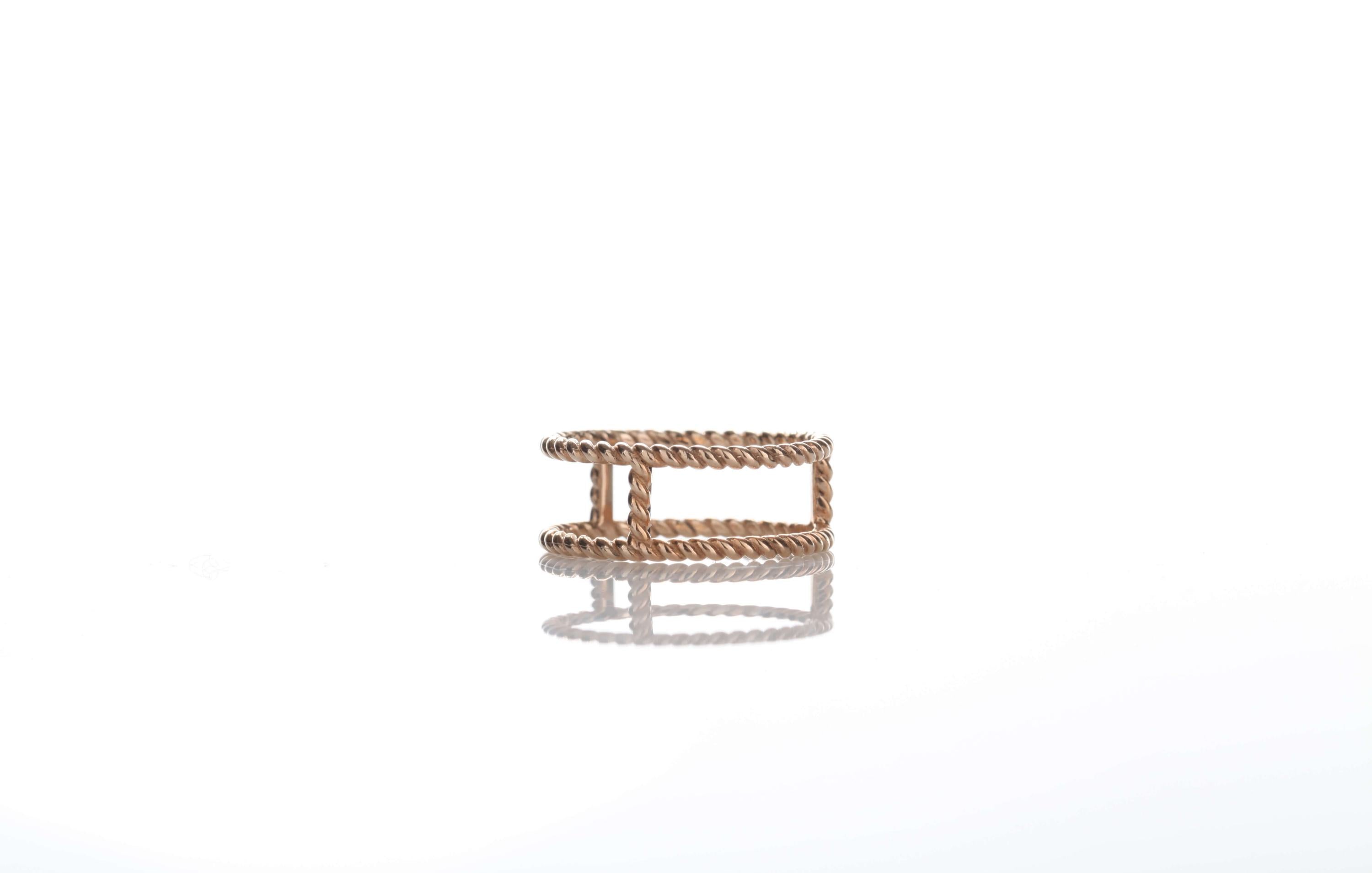 BE8 Jewels Torchon schmaler Ring