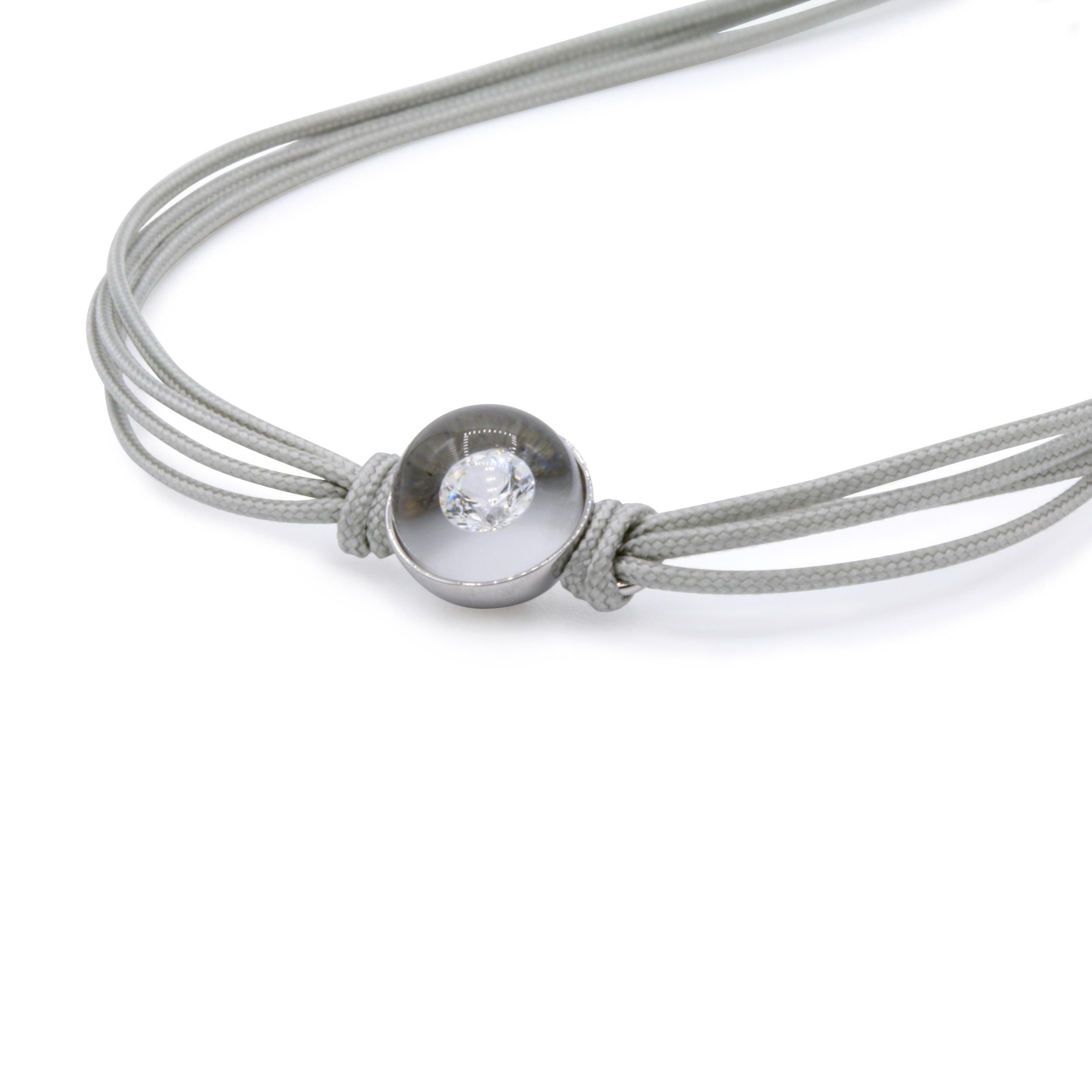 Schmuckwerk bracelet crystal clear, stainless steel, DA177-ST-GW-5