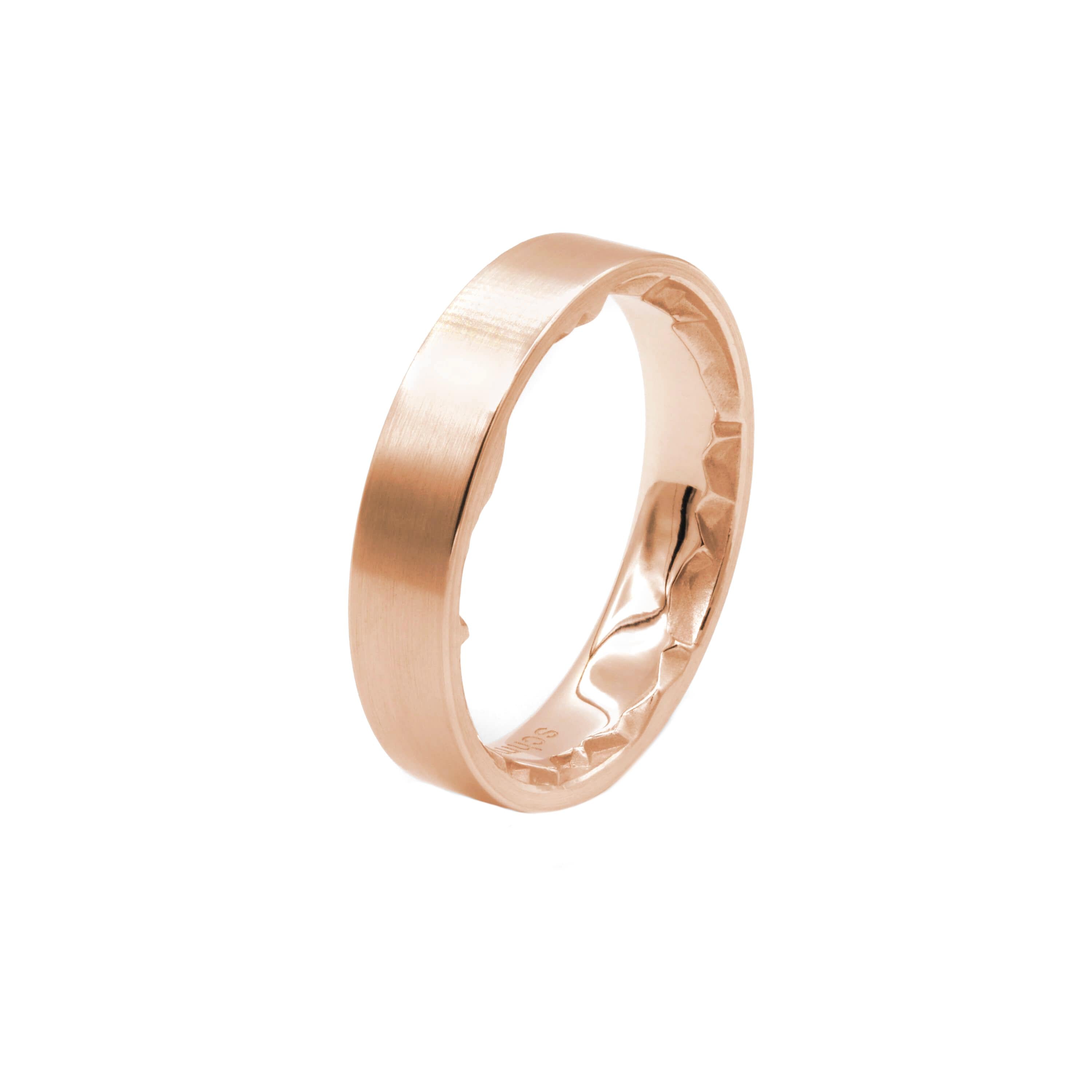 Schmuckwerk wedding ring Alps, red gold, GT250-RG