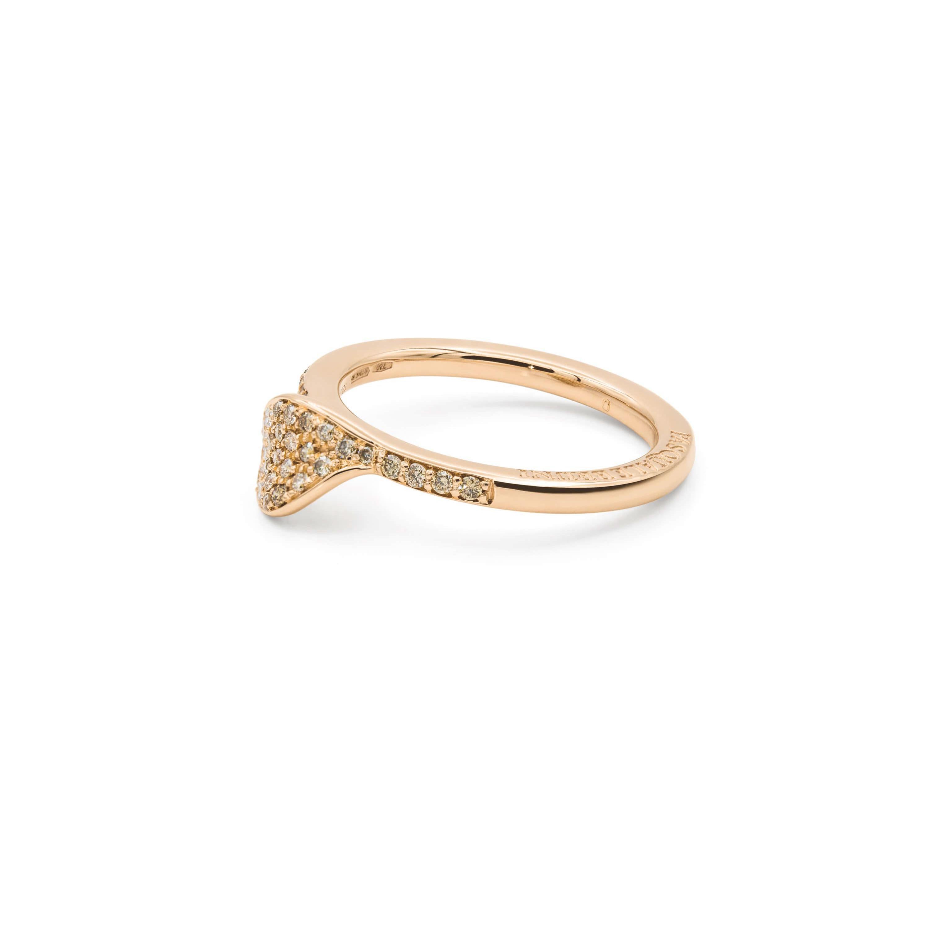 Pasquale Bruni Ring Petit Garden Rose Gold Diamonds 15374R