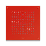 Qlocktwo Frontcover für Wanduhr Earth 45 | Red Pepper | FCREPC