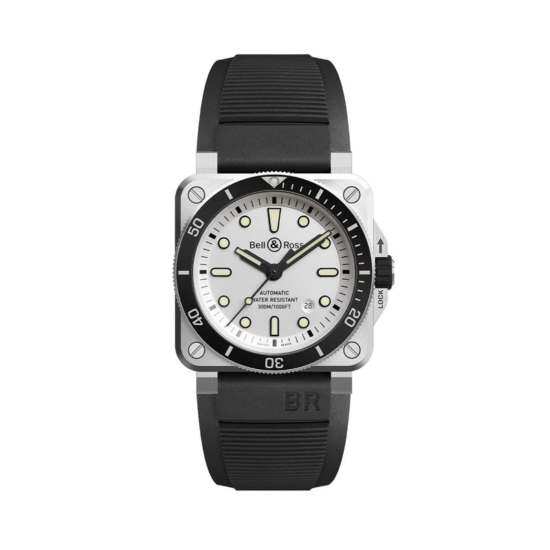 Bell & Ross BR 03-92 Diver White | BR0392-D-WH-ST/SRB