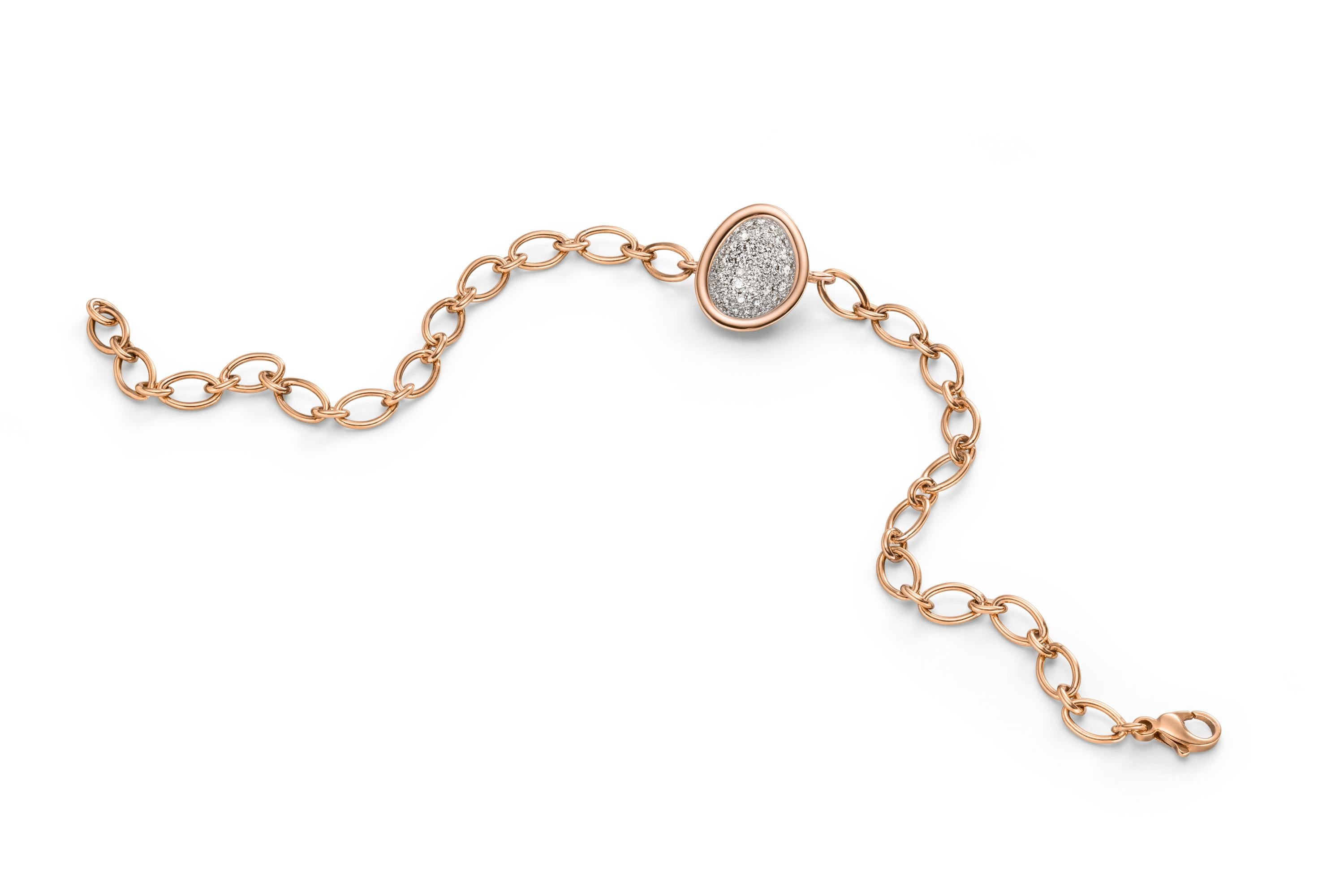 Schmuckwerk Kristall Armband XA236-RG aus 750er Gold und Edelstahl