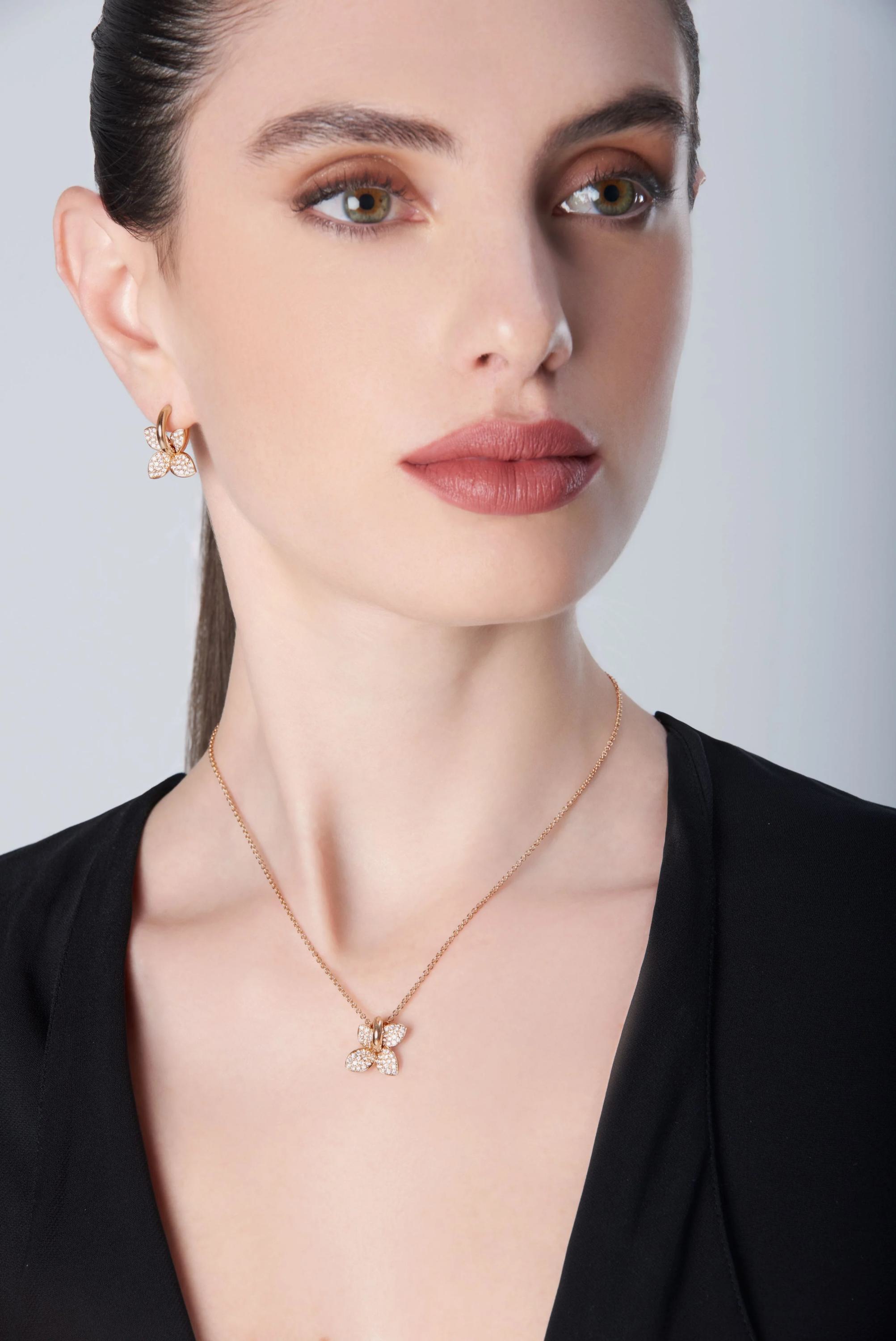 Pasquale Bruni Petit Garden Ohrringe 16840R aus 750 Roségold mit Diamanten