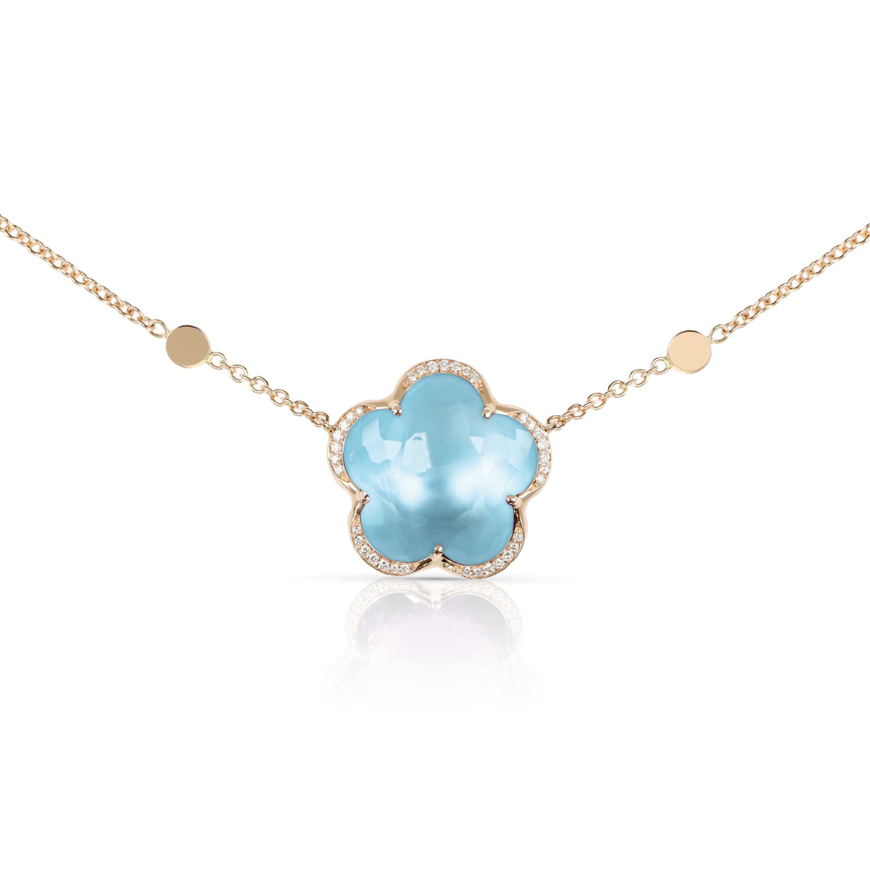 Pasquale Bruni Bon Ton Collier 16808R aus 750 Roségold mit Topas und Diamanten