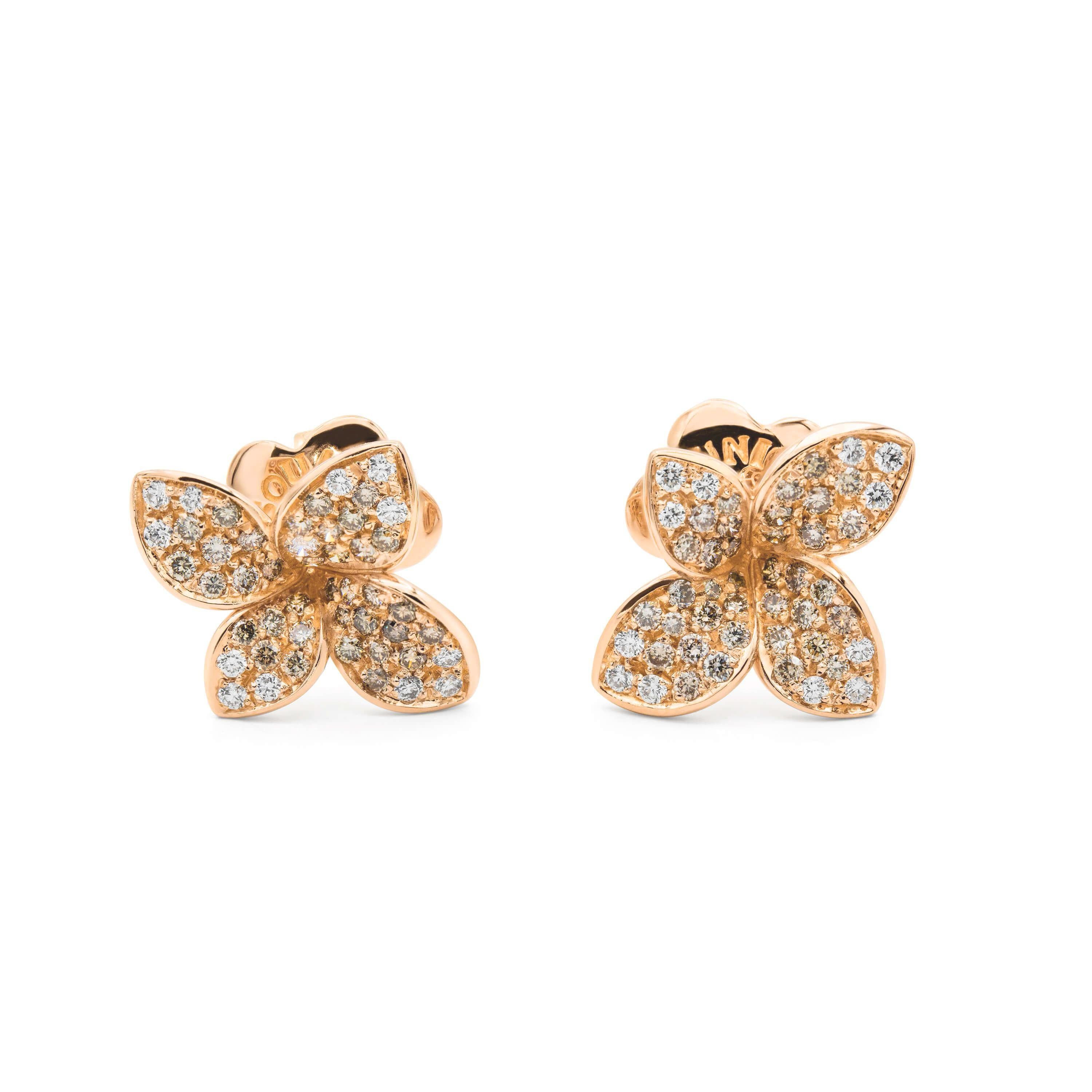 Pasquale Bruni earrings Petit Garden rose gold diamonds 15371R