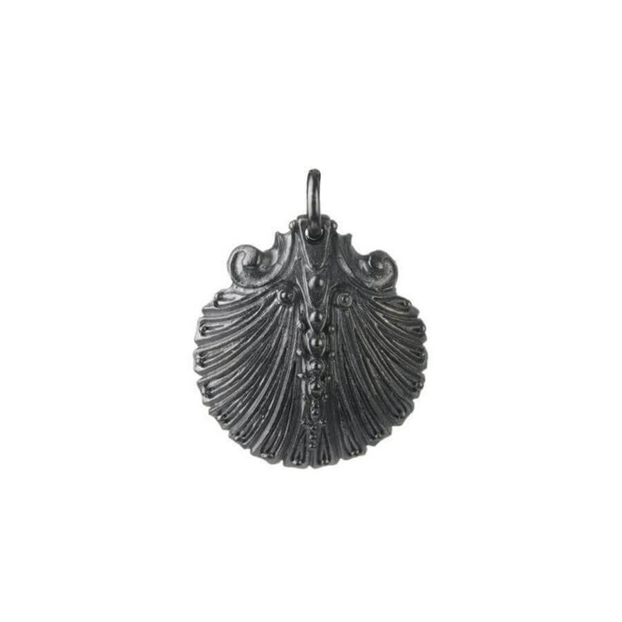 Nymphenburg pendant shell medium, blackened silver, 10020078