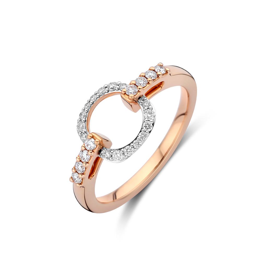 Bigli Elements Ring mit Edelstein-Doublette in 750er Roségold