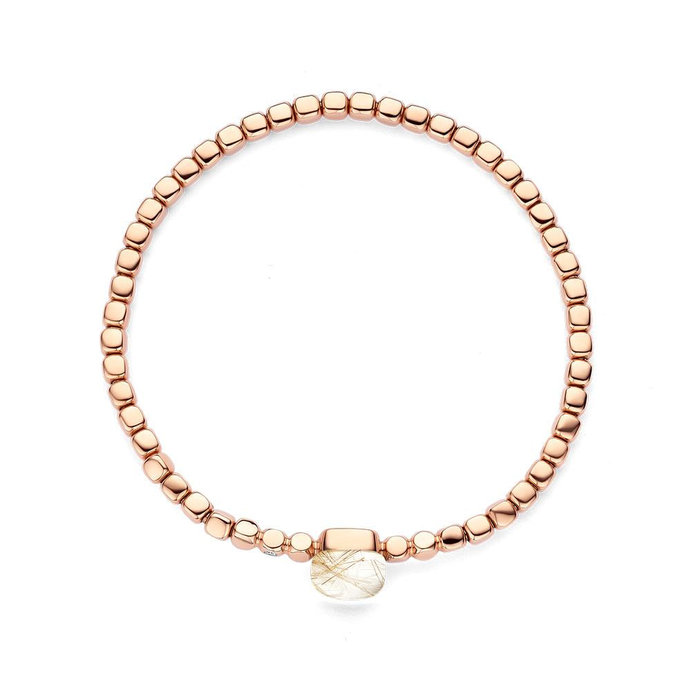 BIGLI Mini Sweety Armband Stretchy aus 750er Roségold
