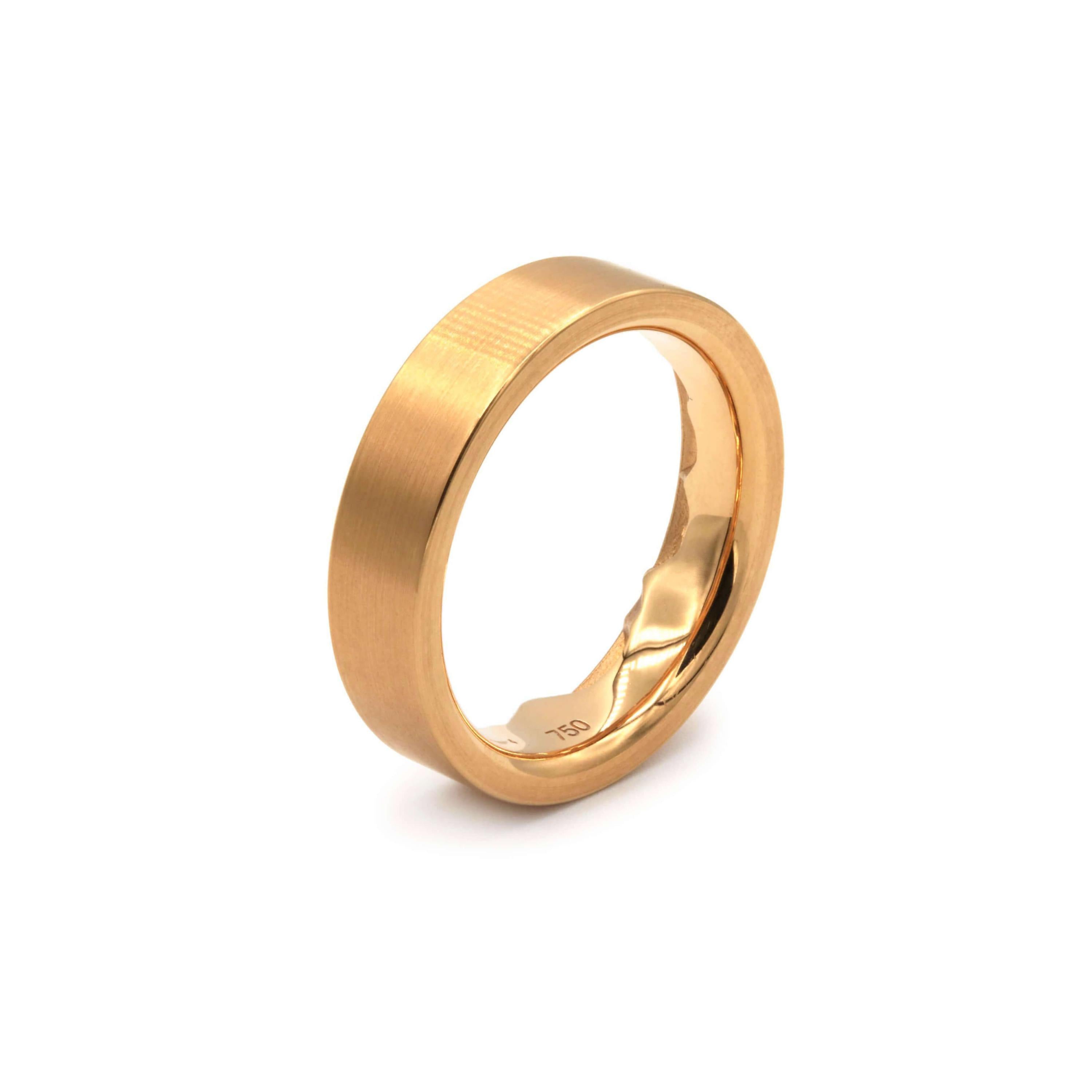 Schmuckwerk wedding ring Alps, red gold, GT260-RG