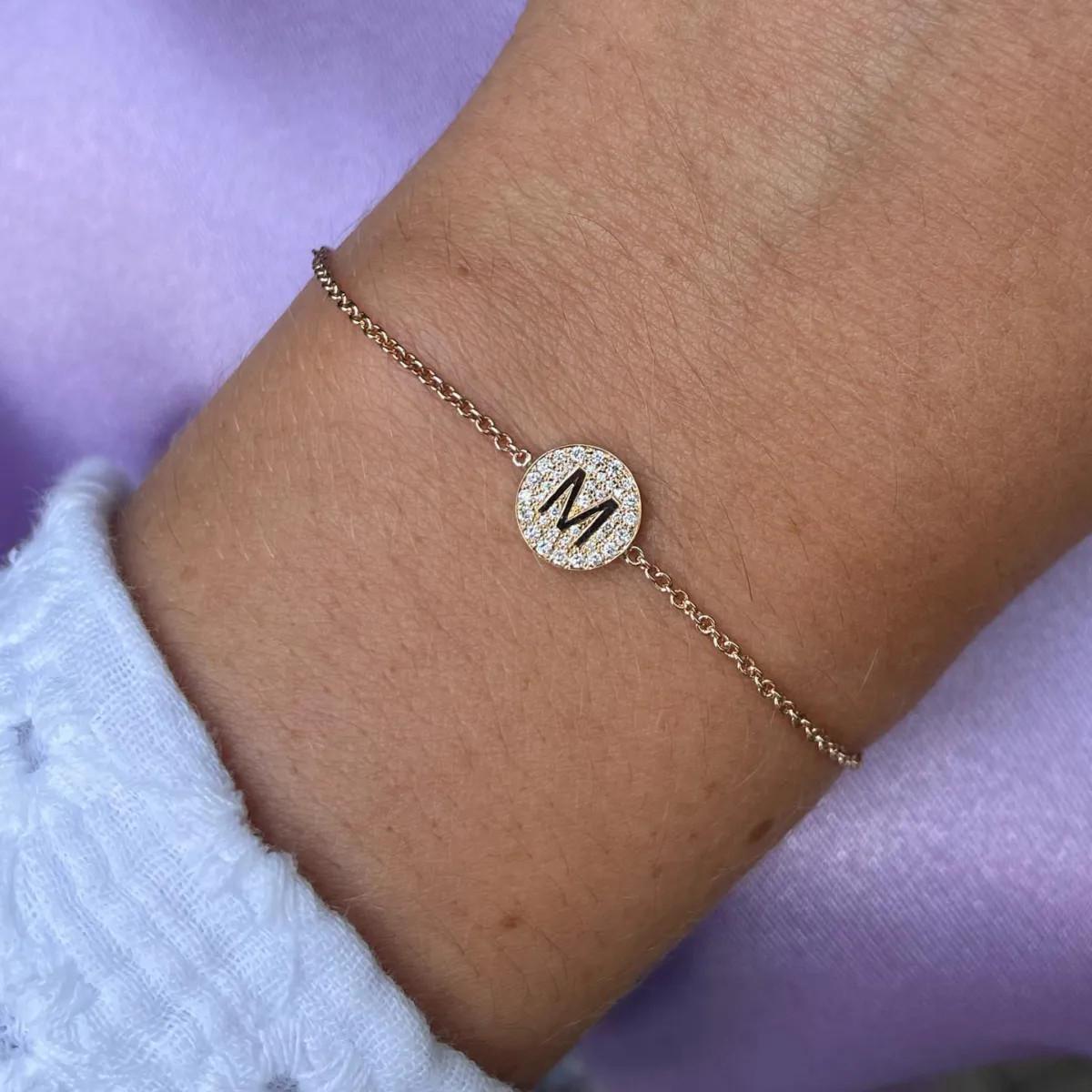 Minitials Armband mit Diamanten | CB-AEOR