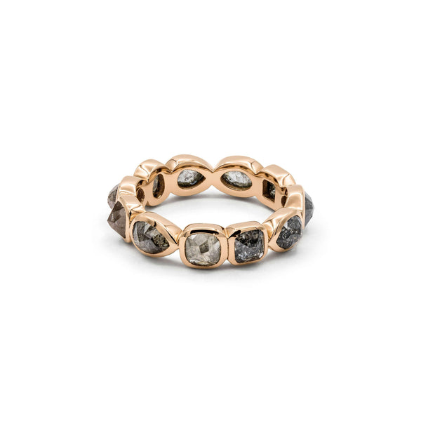TWENYTEN Memoire-Ring mit Diamantrosen, 12225