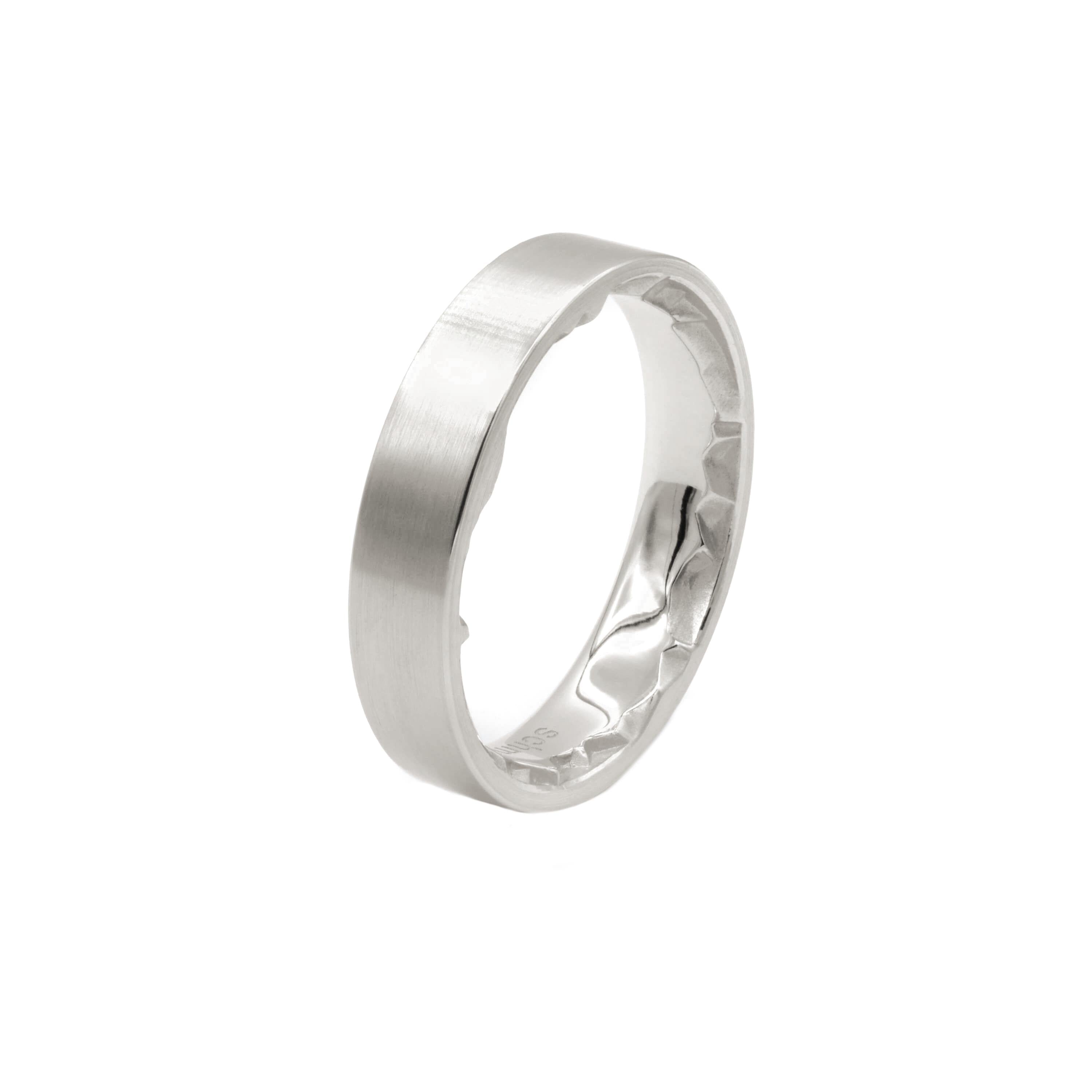 Schmuckwerk wedding ring Alps, white gold, GT250-WG