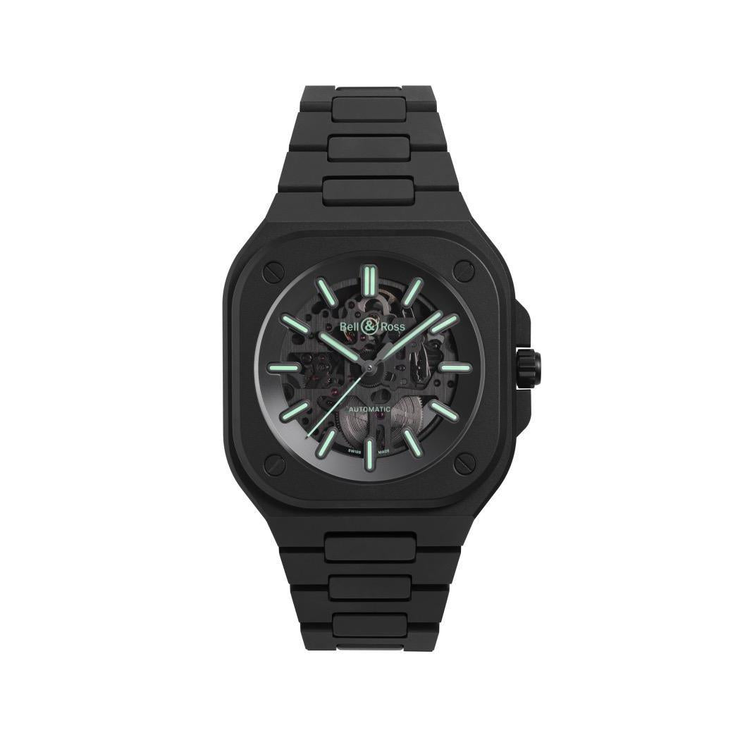 Bell & Ross BR 05 Skeleton Black Lum Ceramic | BR05A-BL-CE/SCE
