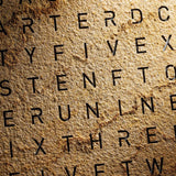 Qlocktwo Frontcover für Wanduhr Earth 45 | Desert | FCDS