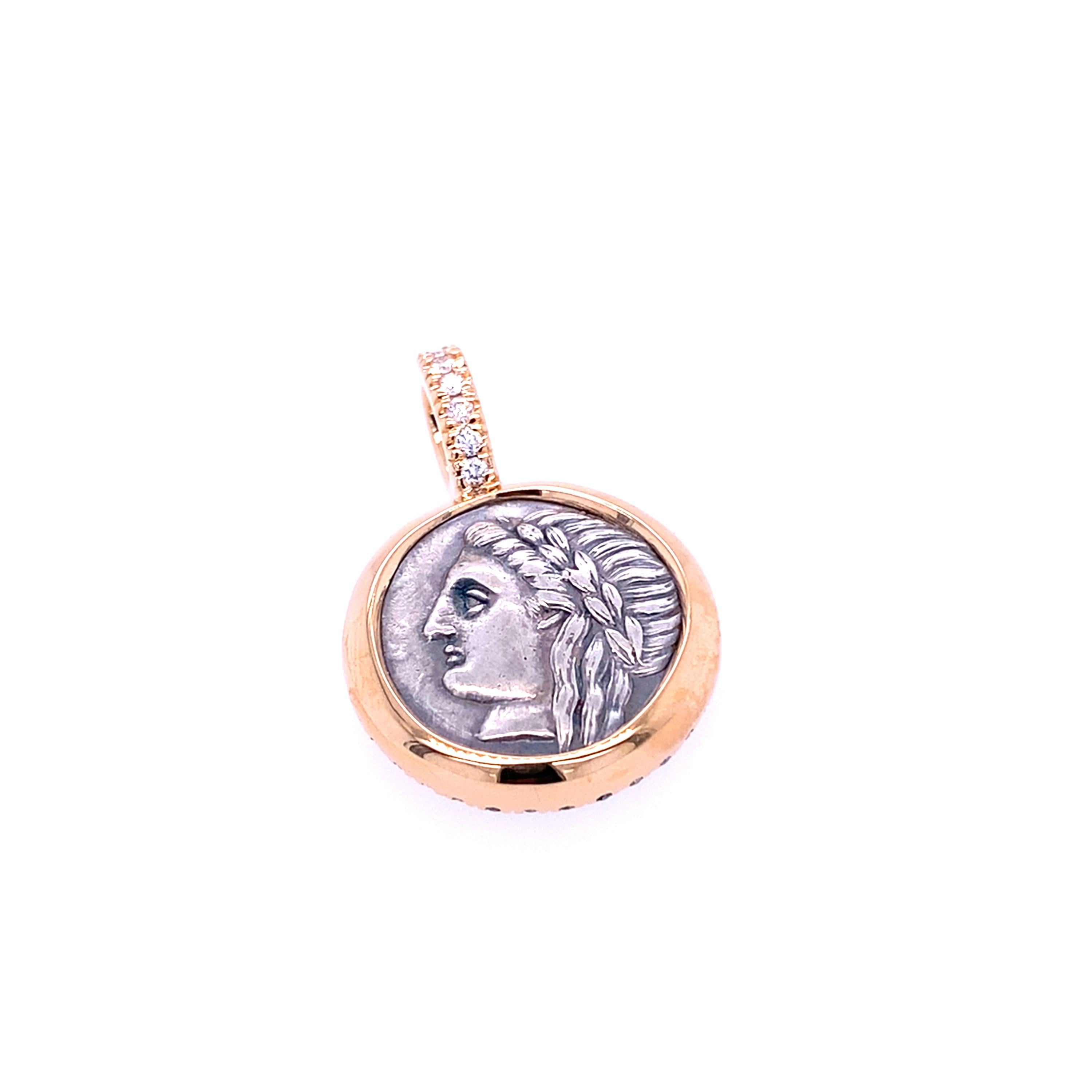 Twentyten Münz Anhänger Löwe/Apollon aus 750er Gold