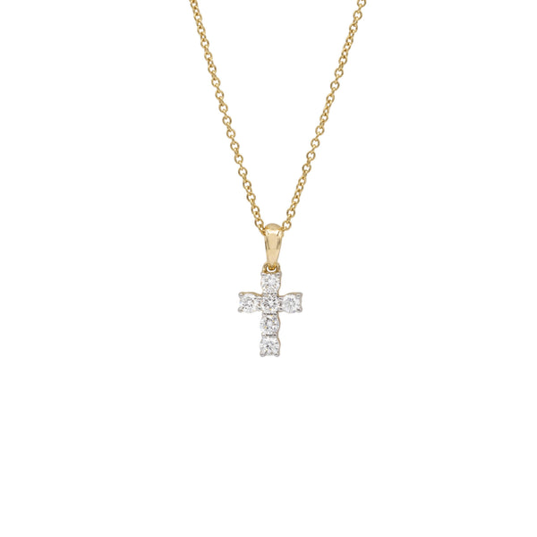 Diamond Group Halskette mit Kreuz | 4H082G8-1