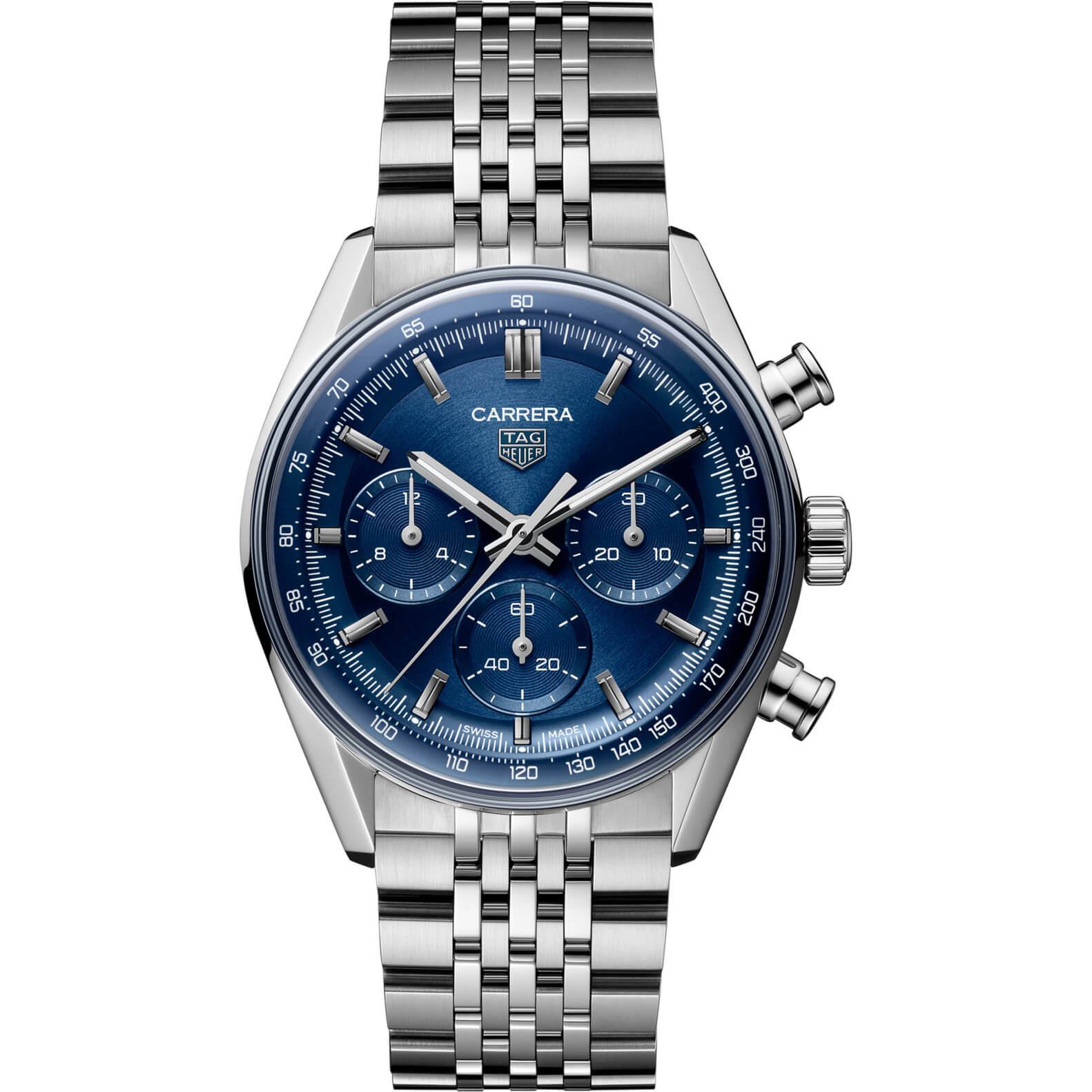 TAG Heuer Carrera Chronograph 41 mm mit blauem Zifferblatt