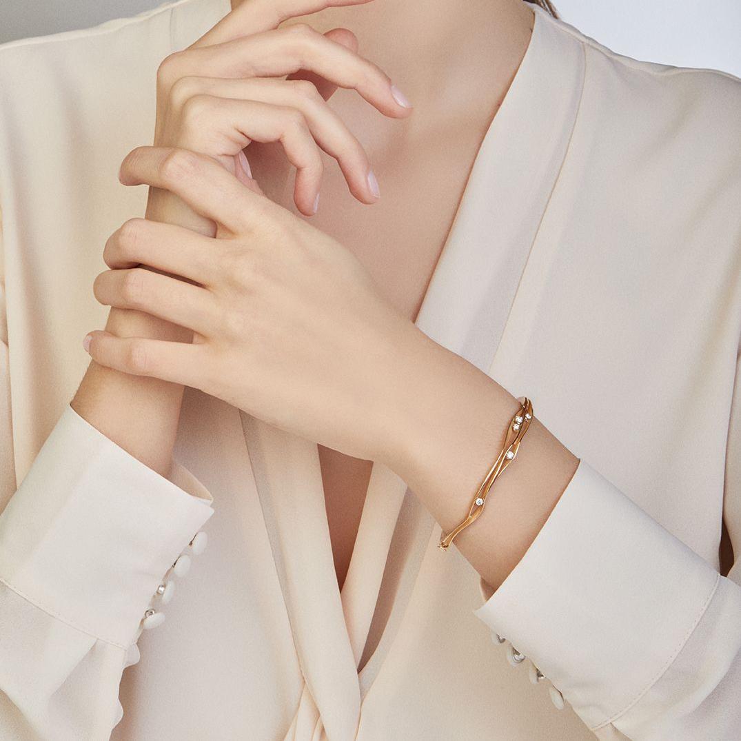 Annamaria Cammilli Dune Bangle, Orange Apricot GBR1249J