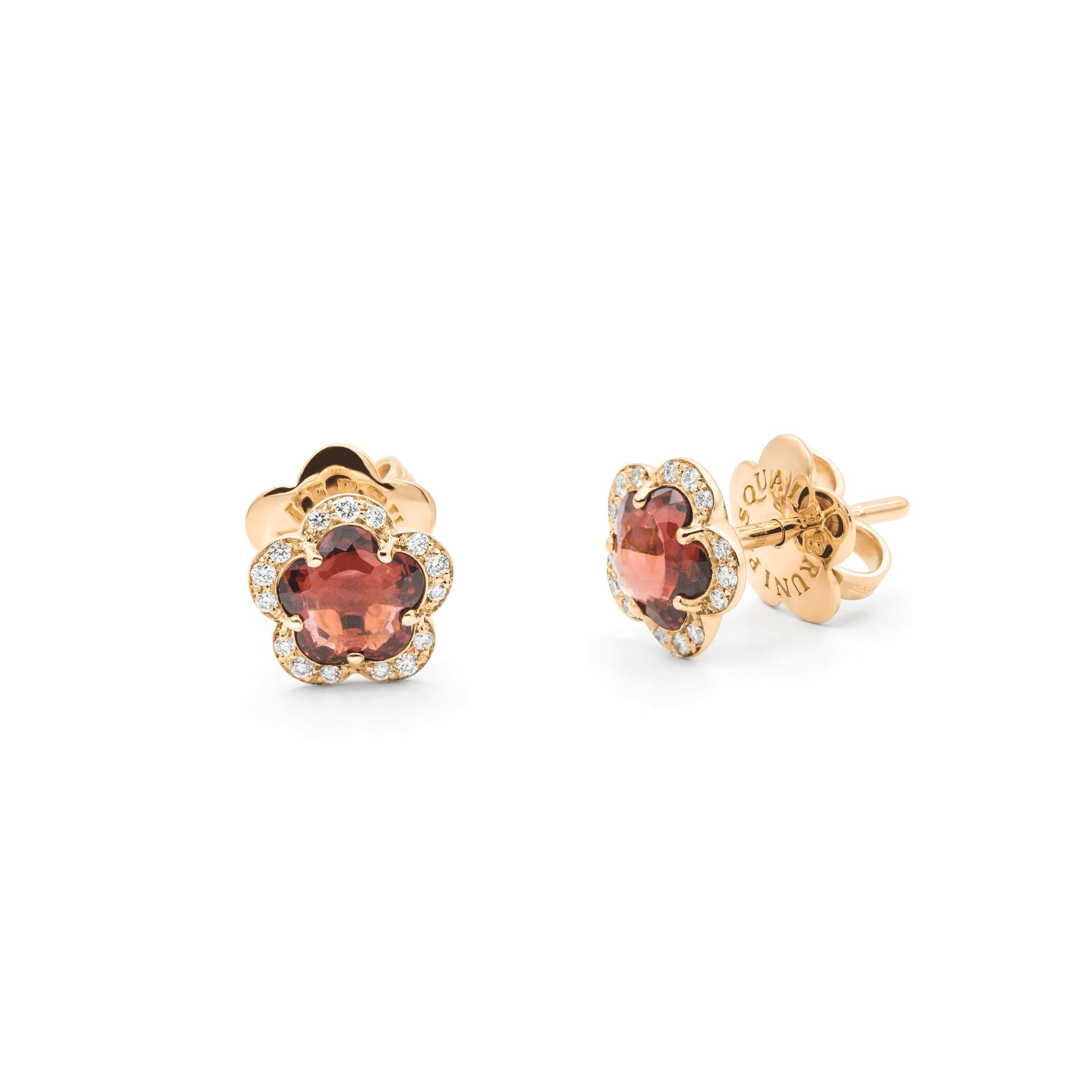 Pasquale Bruni earrings Figlia dei Fiori rose gold diamonds 15987R