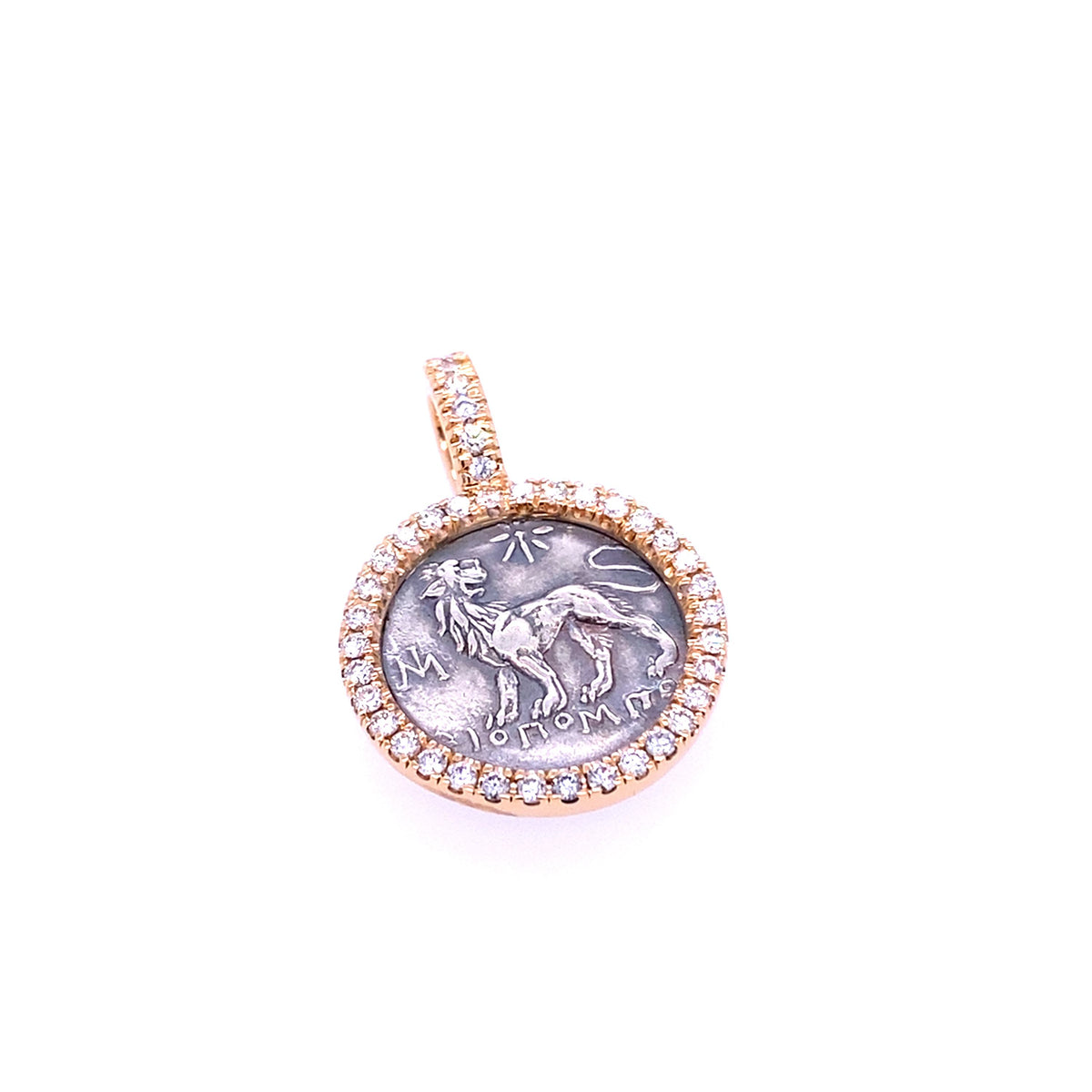Twentyten Münz Anhänger Löwe/Apollon aus 750er Gold