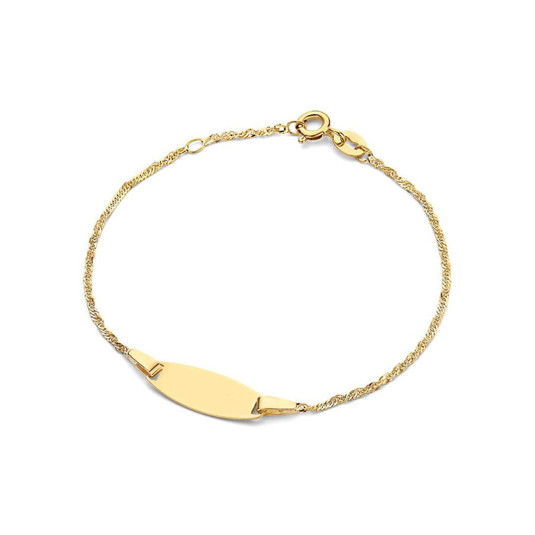 Minitials Armband mit Gravurplatte | CB-Baby-LG